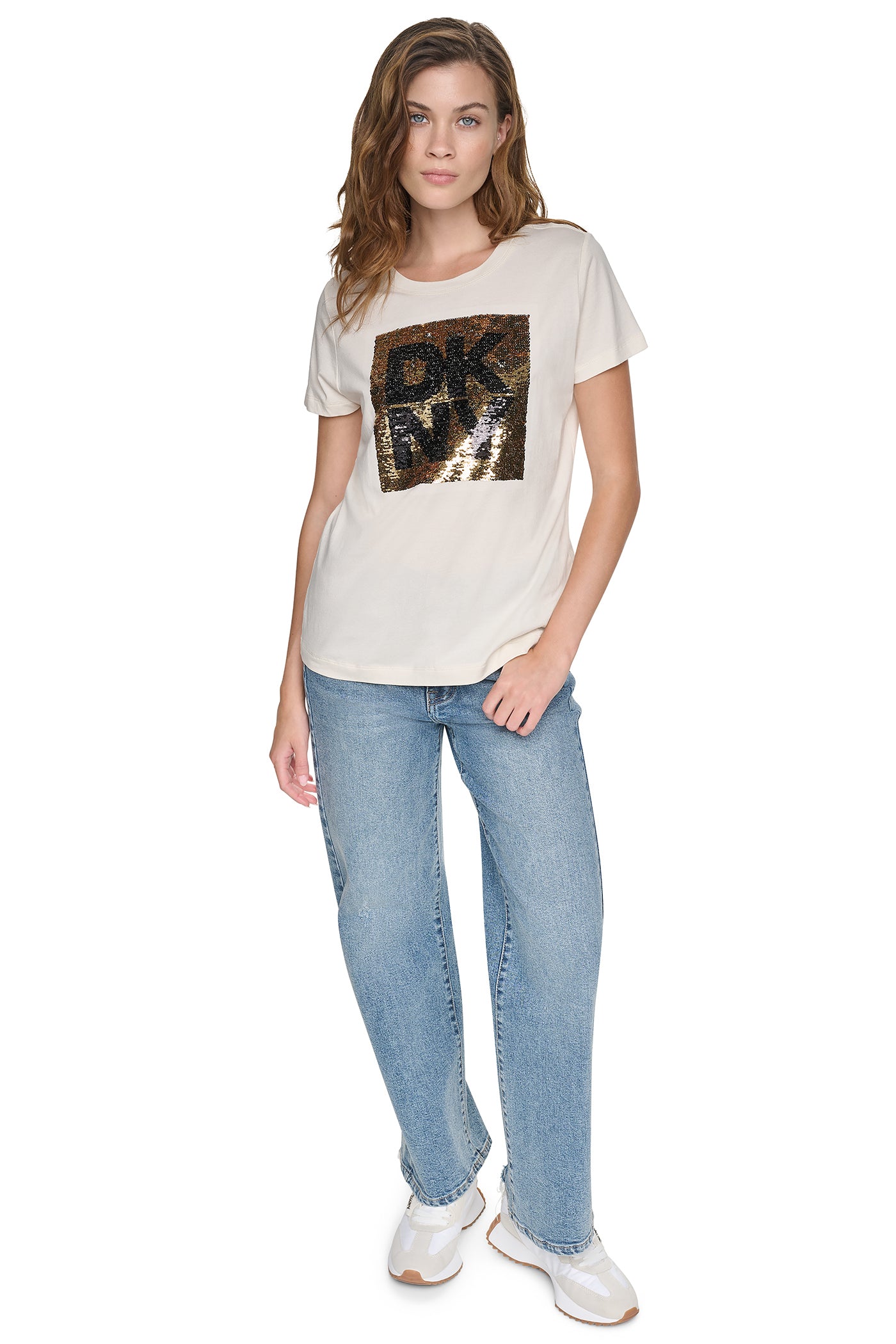 SEQUIN LOGO TEE View 2 | Gifts Under $100 SEQUIN LOGO TEE View 2 | Gifts Under $100