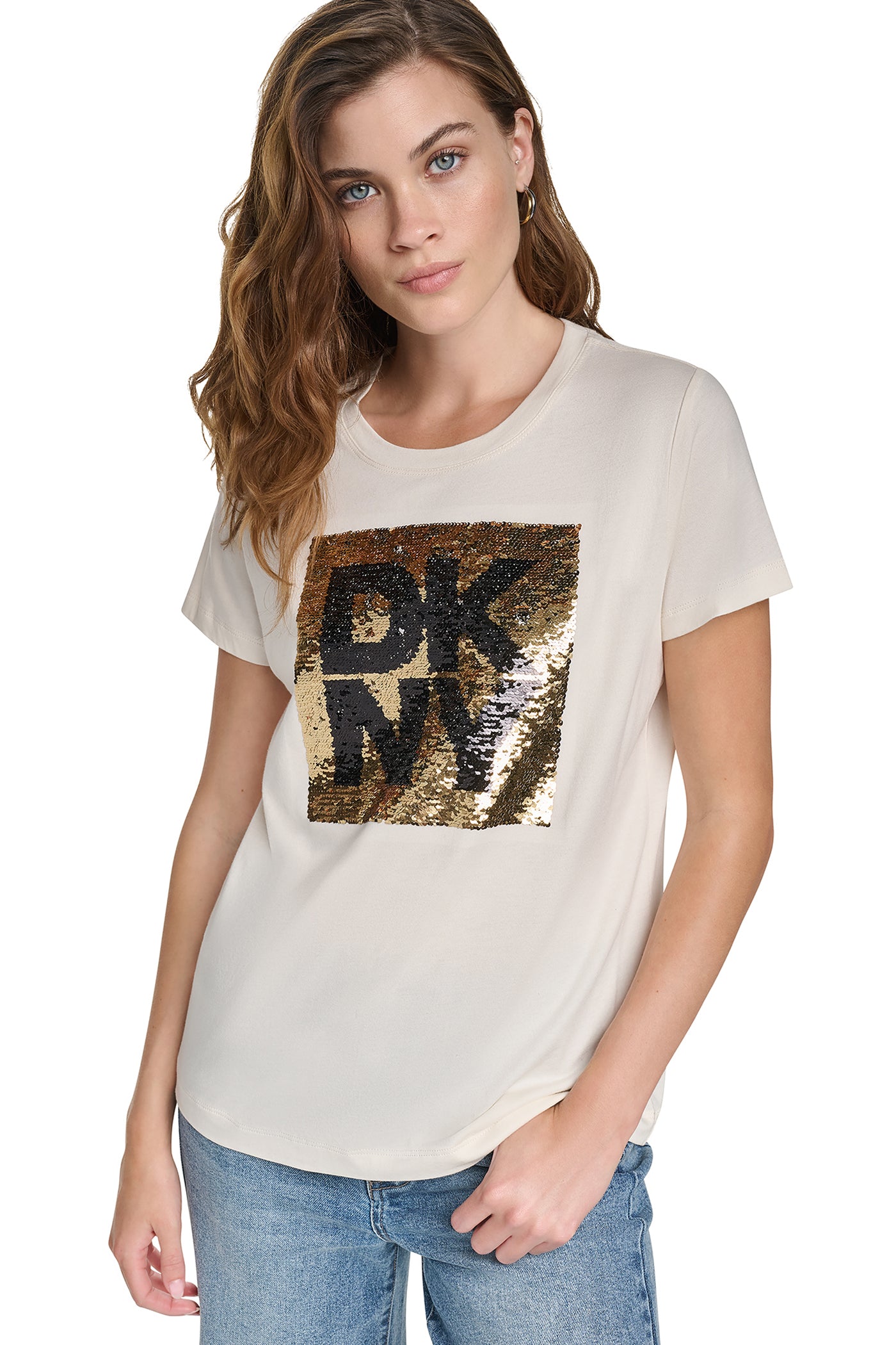 SEQUIN LOGO TEE View 1 | Gifts Under $100 SEQUIN LOGO TEE View 1 | Gifts Under $100