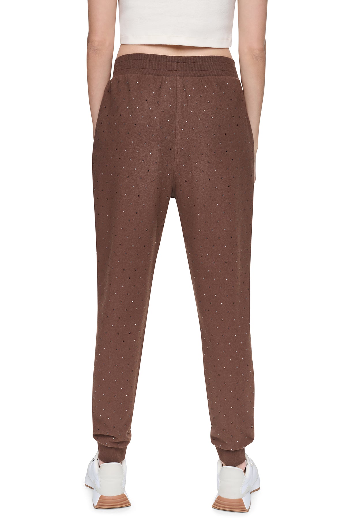 HIGH-RISE RHINESTONE JOGGER PANT VIEW 2