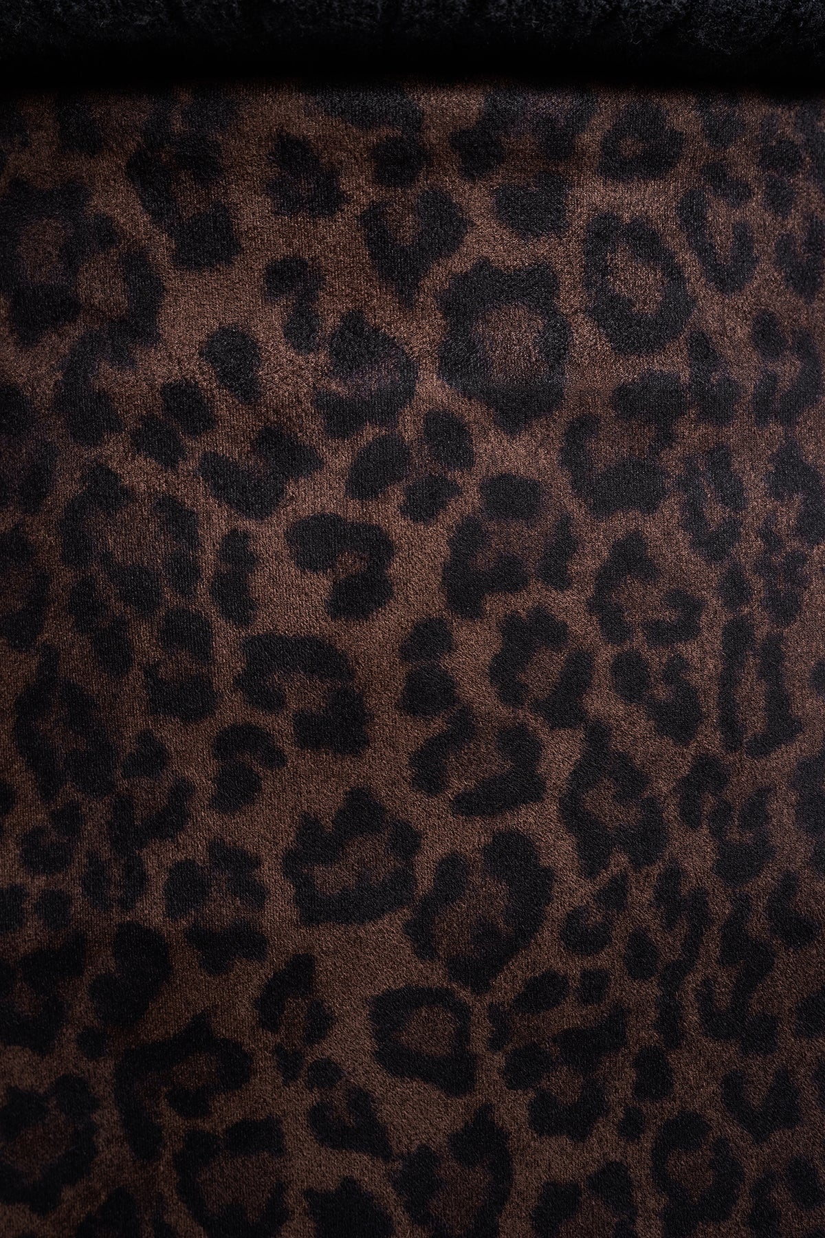LEOPARD FAUX SUEDE MIDI SKIRT VIEW 2