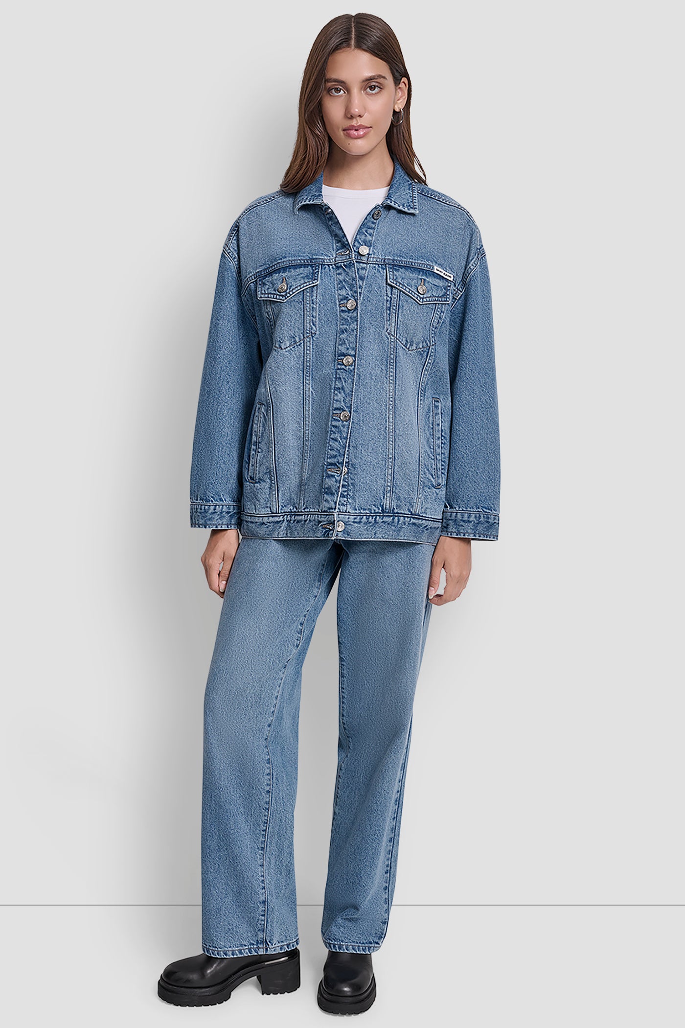 MAXI DENIM TRUCKER JACKET VIEW 6 | Jackets & Trench Coats MAXI DENIM TRUCKER JACKET VIEW 6 | Jackets & Trench Coats