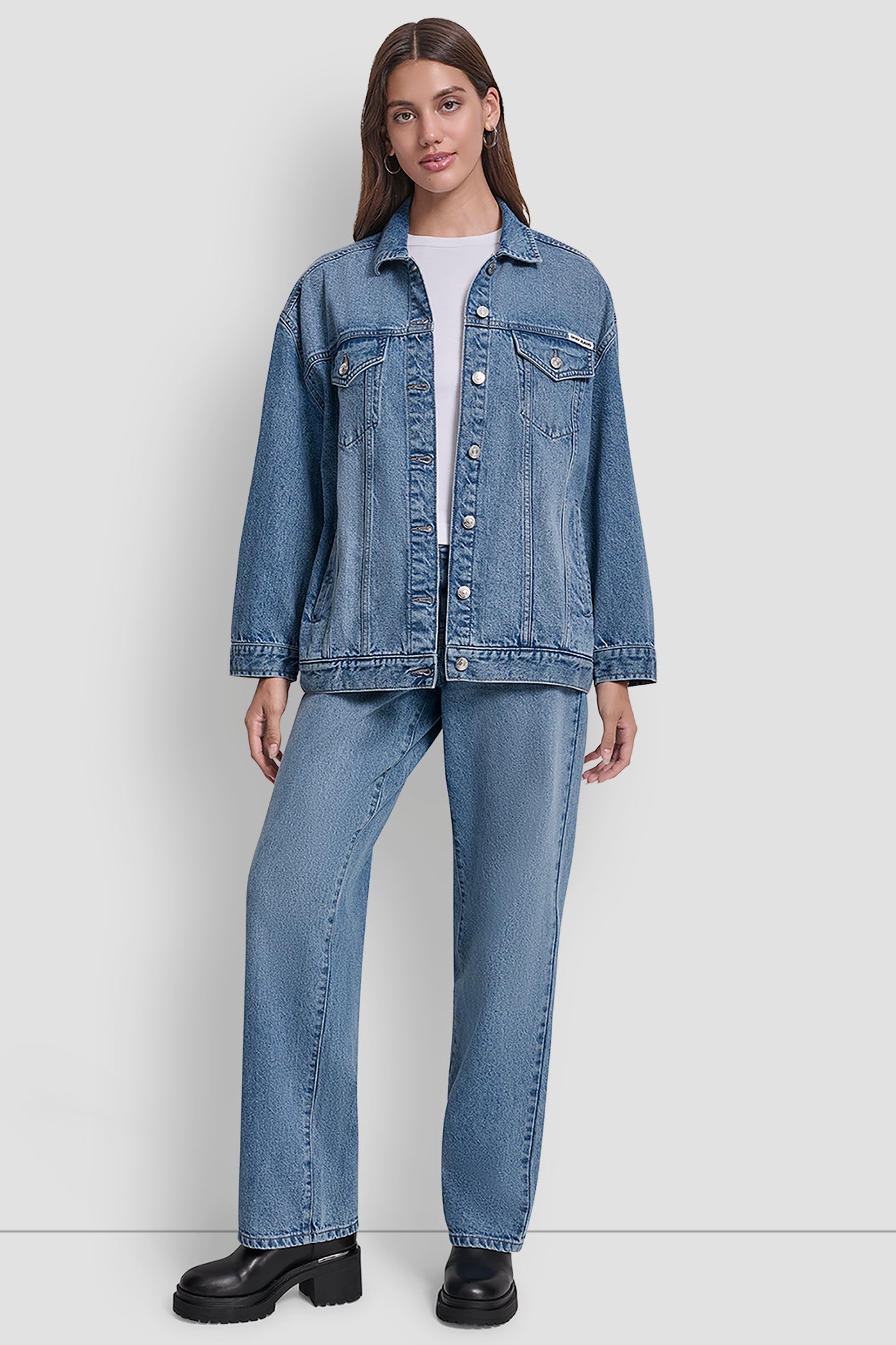 MAXI DENIM TRUCKER JACKET VIEW 5 | Jackets & Trench Coats MAXI DENIM TRUCKER JACKET VIEW 5 | Jackets & Trench Coats