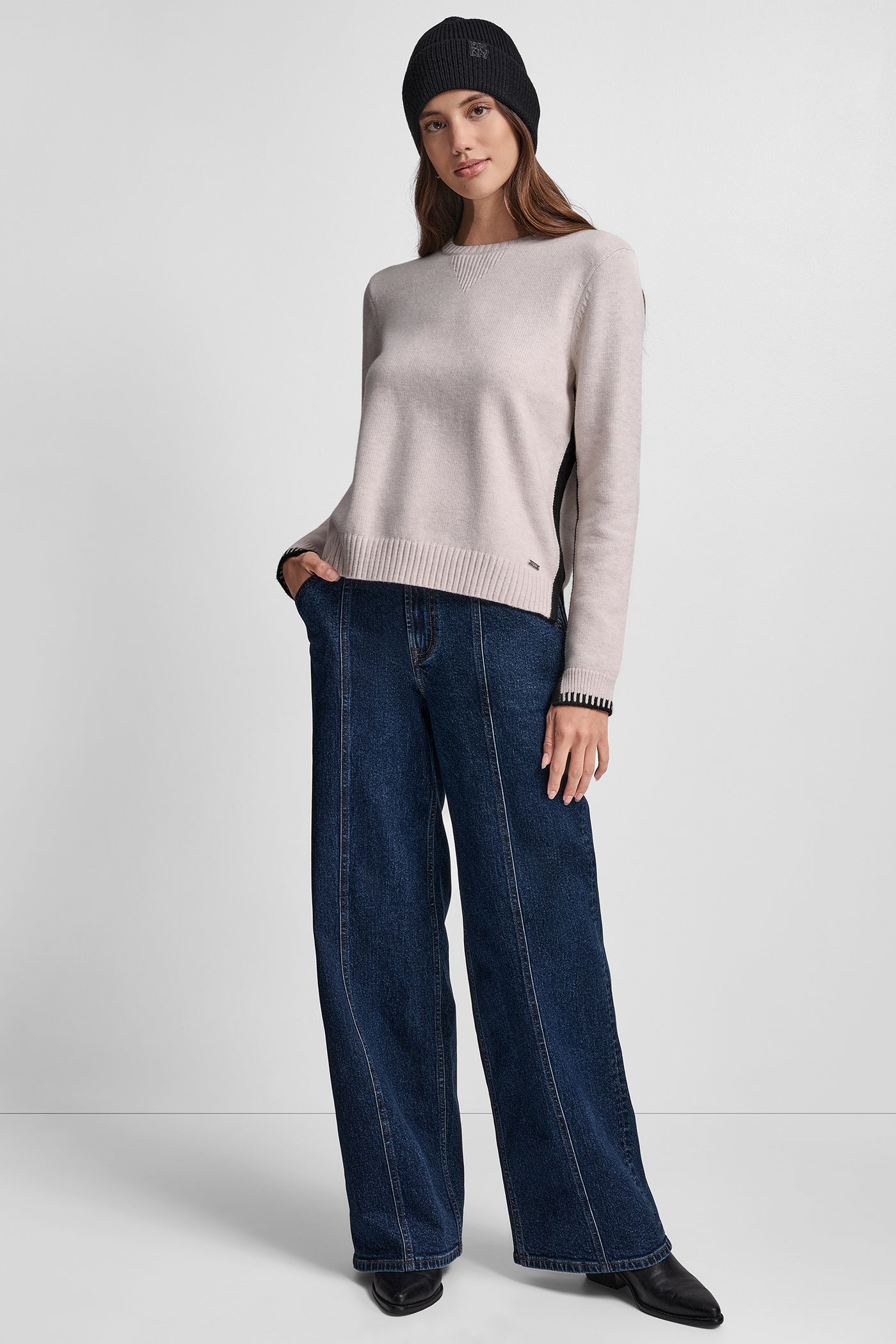 LONG SLEEVE CARDIGAN WITH WHIPSTITCH TRIM VIEW 5 | New Arrivals LONG SLEEVE CARDIGAN WITH WHIPSTITCH TRIM VIEW 5 | New Arrivals