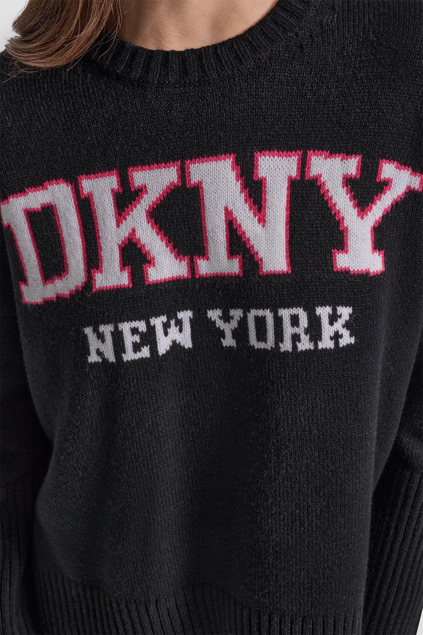 VARSITY LOGO INTARSIA CREW NECK RELAXED SWEATER VIEW 4 | All Products VARSITY LOGO INTARSIA CREW NECK RELAXED SWEATER VIEW 4 | All Products