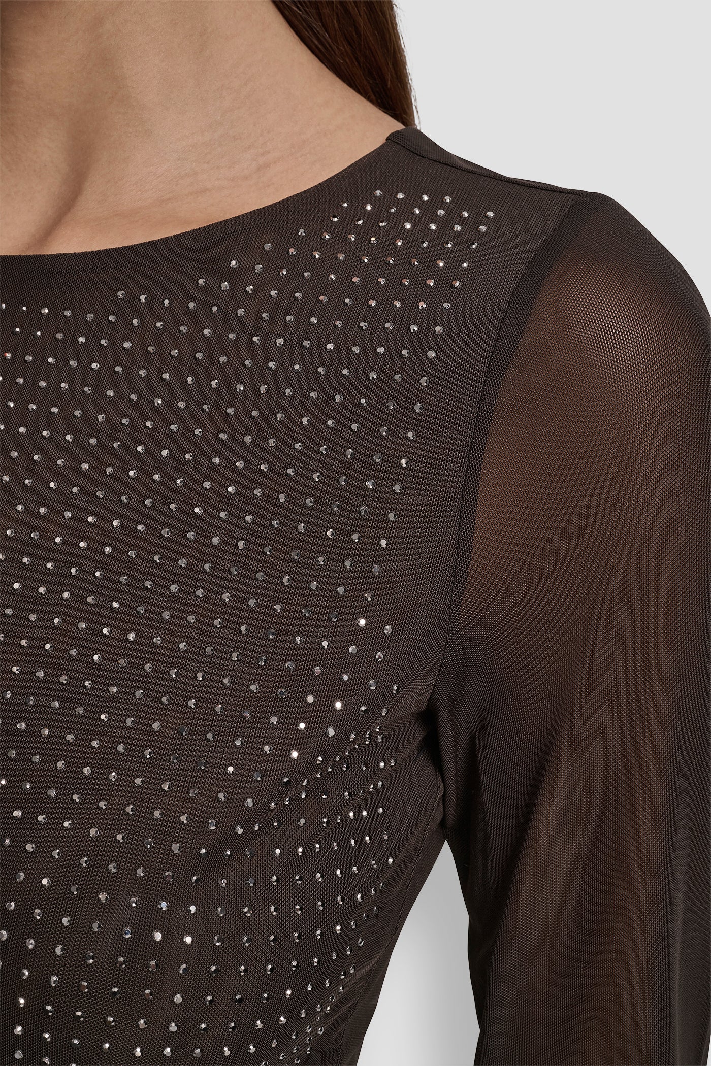 DOME STUDS MESH LONG SLEEVE TOP VIEW 4 | New Arrivals DOME STUDS MESH LONG SLEEVE TOP VIEW 4 | New Arrivals