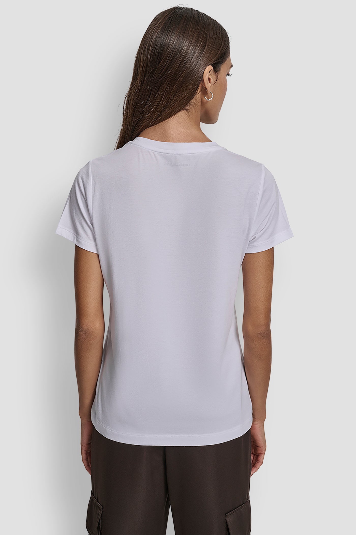 DKNY JEANS STACKED MIXED RHINESTONE LOGO CREW NECK VIEW 2 | Tees & Tanks DKNY JEANS STACKED MIXED RHINESTONE LOGO CREW NECK VIEW 2 | Tees & Tanks