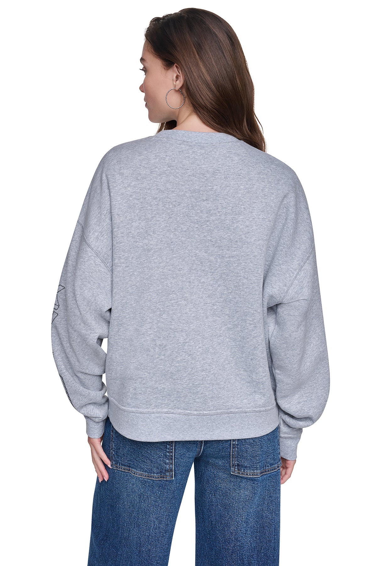 RHINESTONE GRAFFITI LOGO SWEATSHIRT View 2 | WOMEN'S SWEATERS & TOPS RHINESTONE GRAFFITI LOGO SWEATSHIRT View 2 | WOMEN'S SWEATERS & TOPS