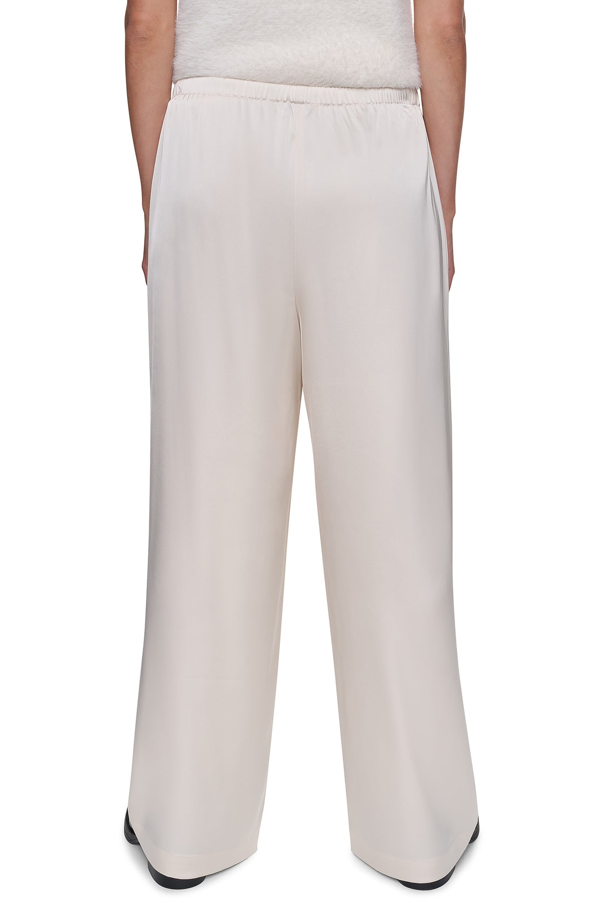 HIGH-RISE SATIN PULL-ON PANT VIEW 2