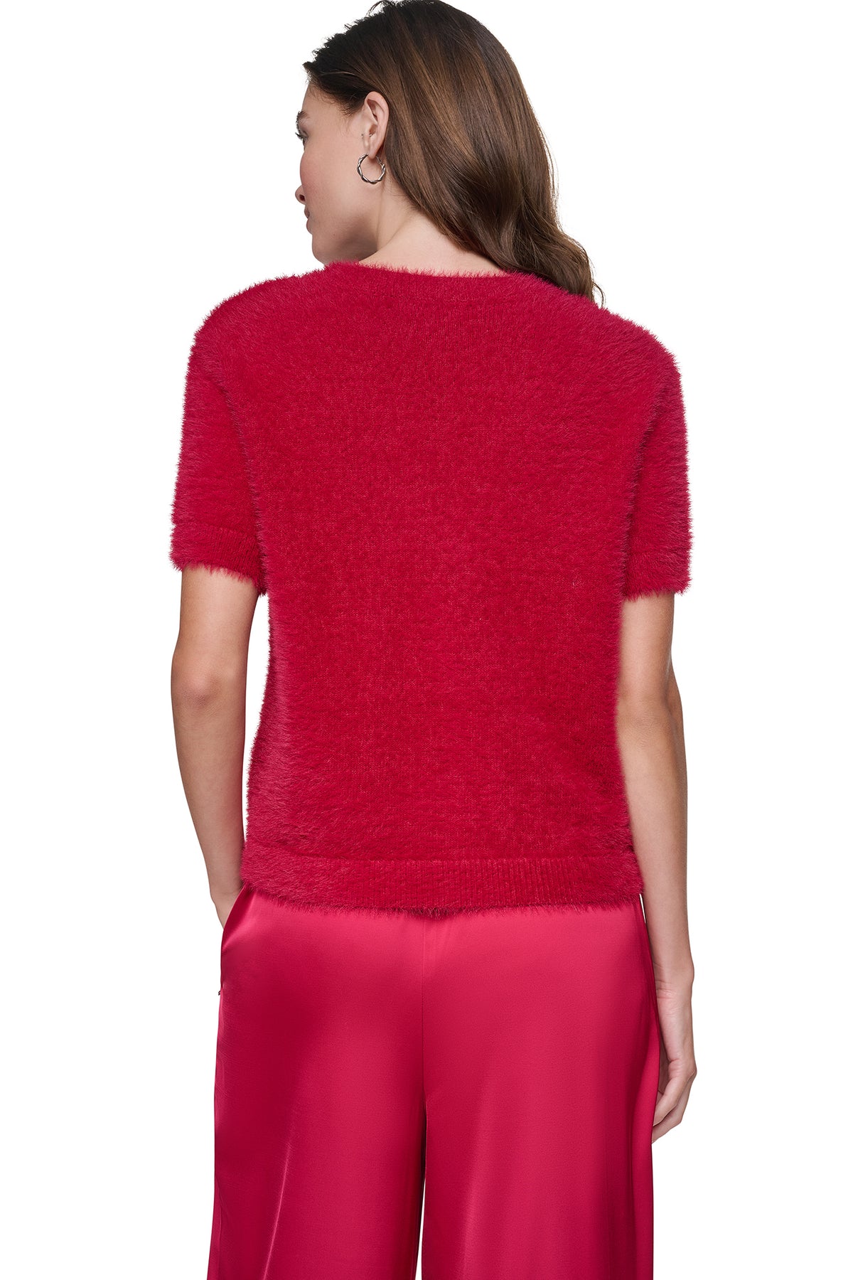 BRUSHED V-NECK CARDIGAN VIEW 2