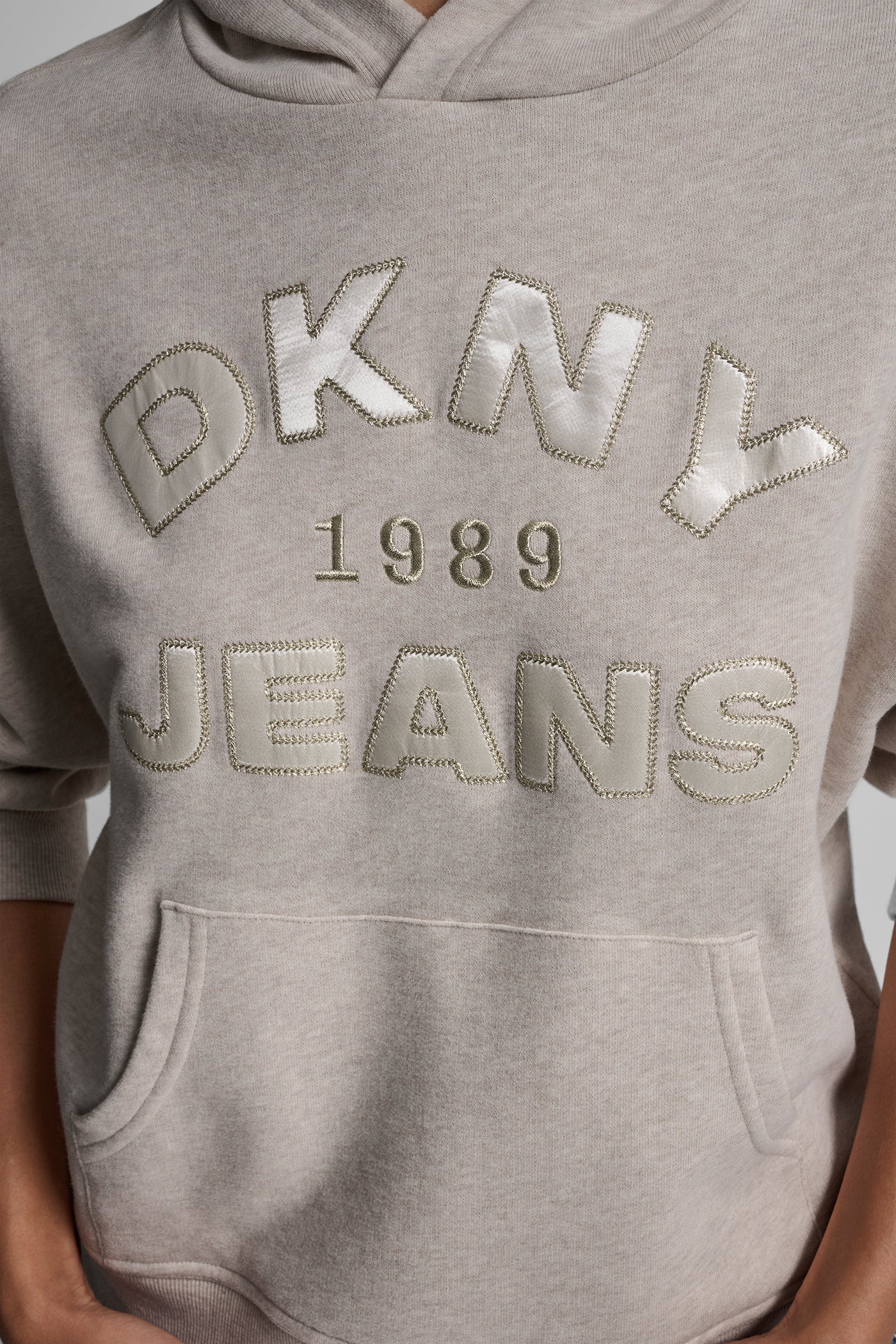 DKNY JEANS SATIN APPLIQUE CHAINSTITCH LOGO SWEATSHIRT VIEW 4 | Sweatshirts & Joggers DKNY JEANS SATIN APPLIQUE CHAINSTITCH LOGO SWEATSHIRT VIEW 4 | Sweatshirts & Joggers