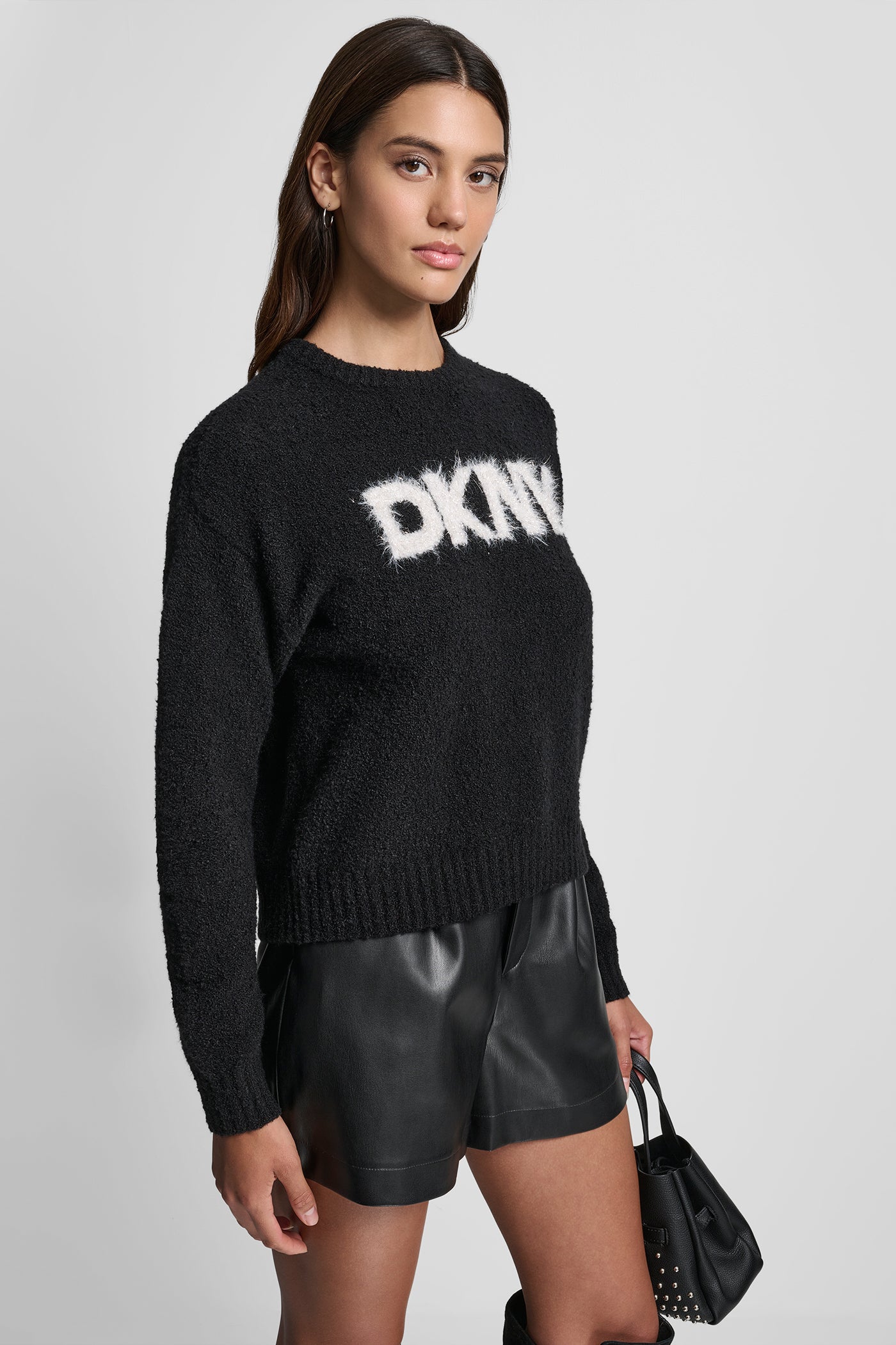 TINSEL LOGO BOUCLE SWEATER VIEW 3 | Cyber Deals TINSEL LOGO BOUCLE SWEATER VIEW 3 | Cyber Deals