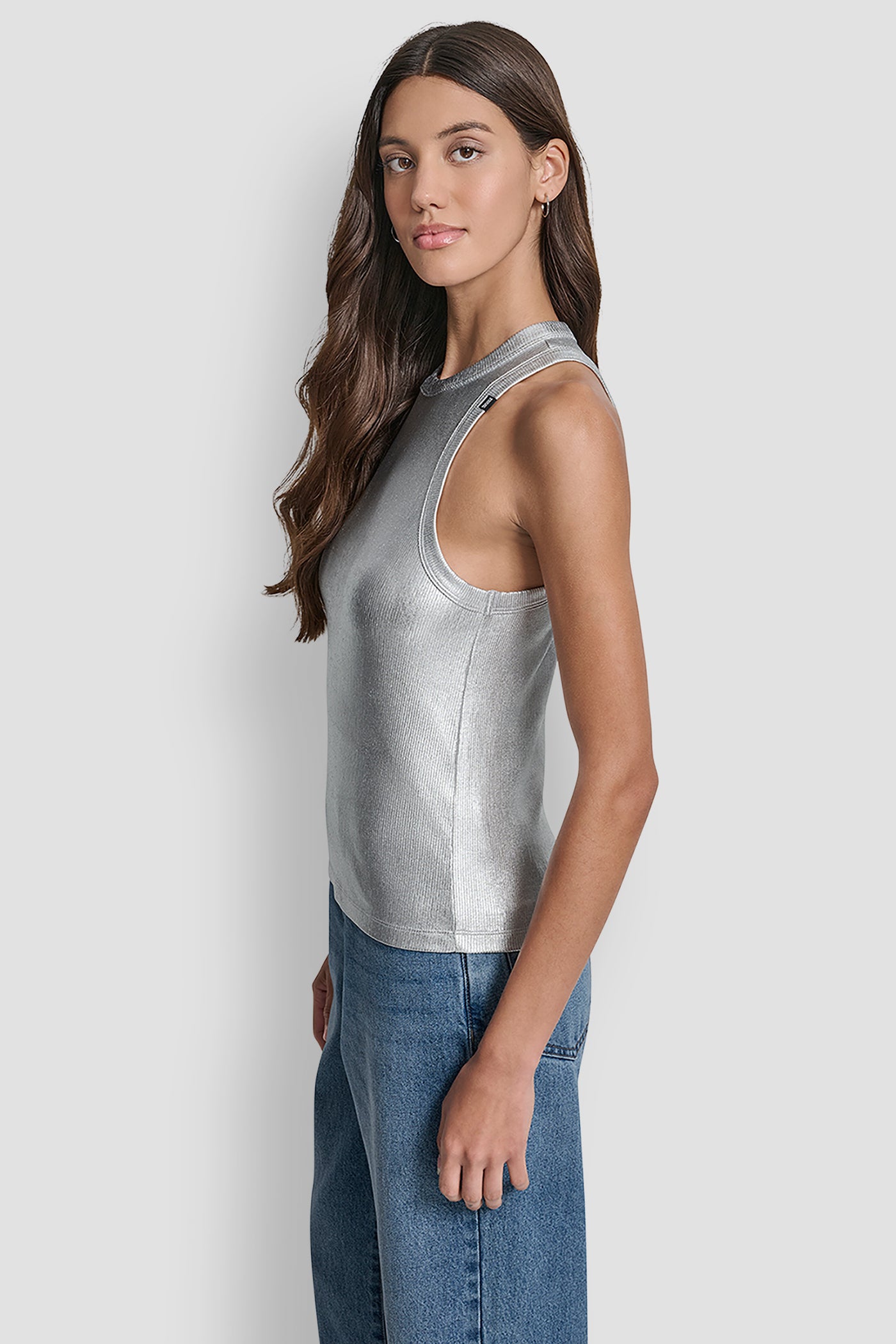FOIL RIB CUT OUT TANK VIEW 3 | Tees & Tanks FOIL RIB CUT OUT TANK VIEW 3 | Tees & Tanks