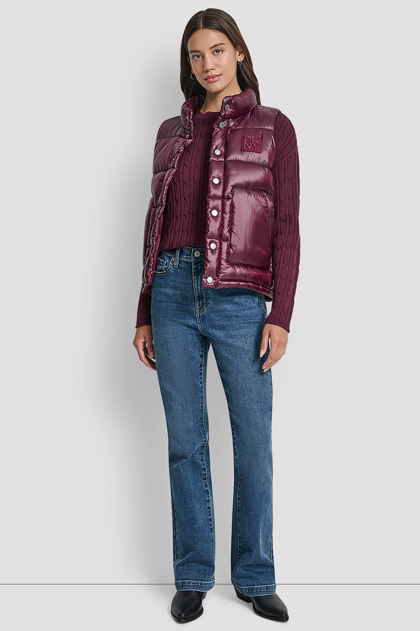 QUILTED MOCK NECK LOGO PUFFER VEST VIEW 7 | WOMENS COATS & JACKETS QUILTED MOCK NECK LOGO PUFFER VEST VIEW 7 | WOMENS COATS & JACKETS