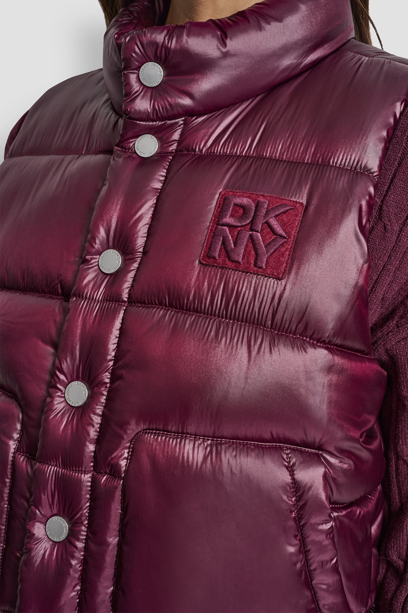 QUILTED MOCK NECK LOGO PUFFER VEST VIEW 4 | WOMENS COATS & JACKETS QUILTED MOCK NECK LOGO PUFFER VEST VIEW 4 | WOMENS COATS & JACKETS