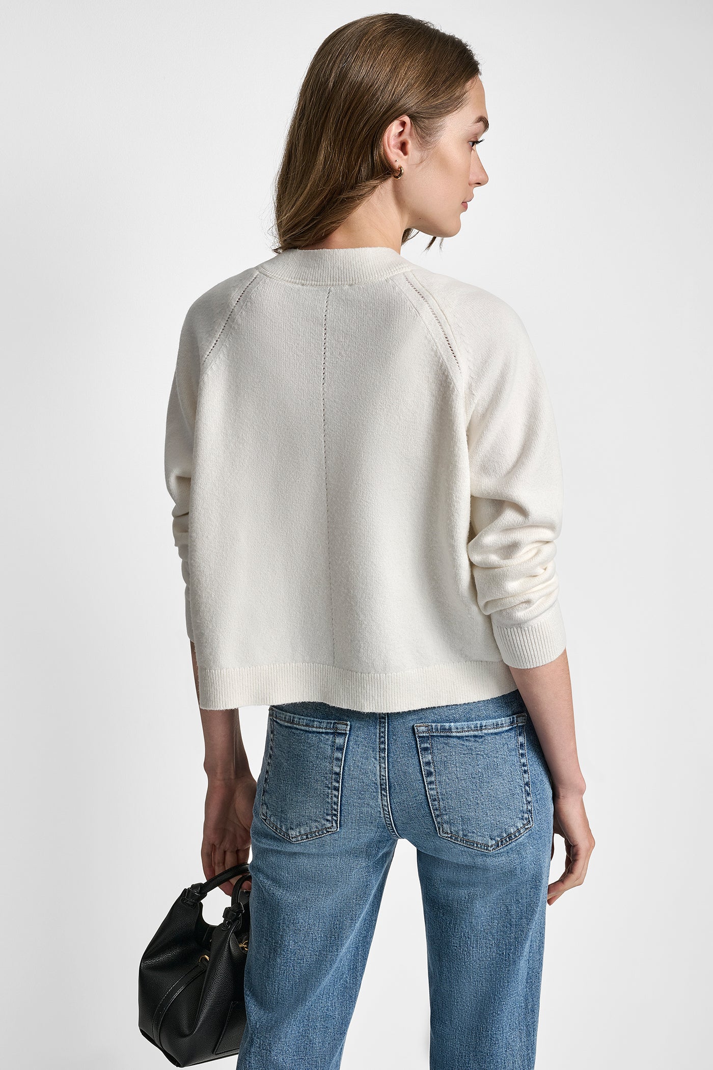 V-NECK RAGLAN CARDIGAN WITH REGAL BUTTONS VIEW 2 | New clothing V-NECK RAGLAN CARDIGAN WITH REGAL BUTTONS VIEW 2 | New clothing