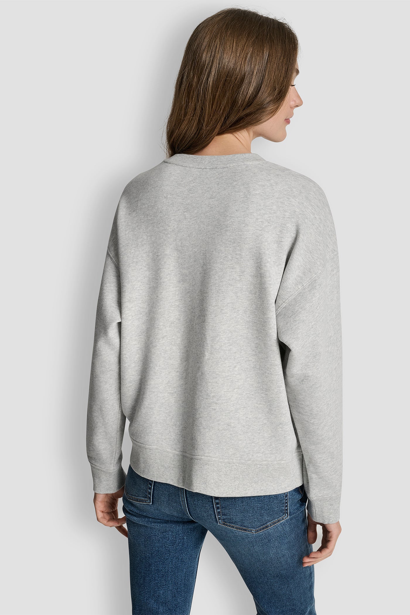 DKNY OUTLINE RHINESTONE NY PRINTED LOGO CREW NECK SWEATSHIRT VIEW 2 | New Arrivals DKNY OUTLINE RHINESTONE NY PRINTED LOGO CREW NECK SWEATSHIRT VIEW 2 | New Arrivals