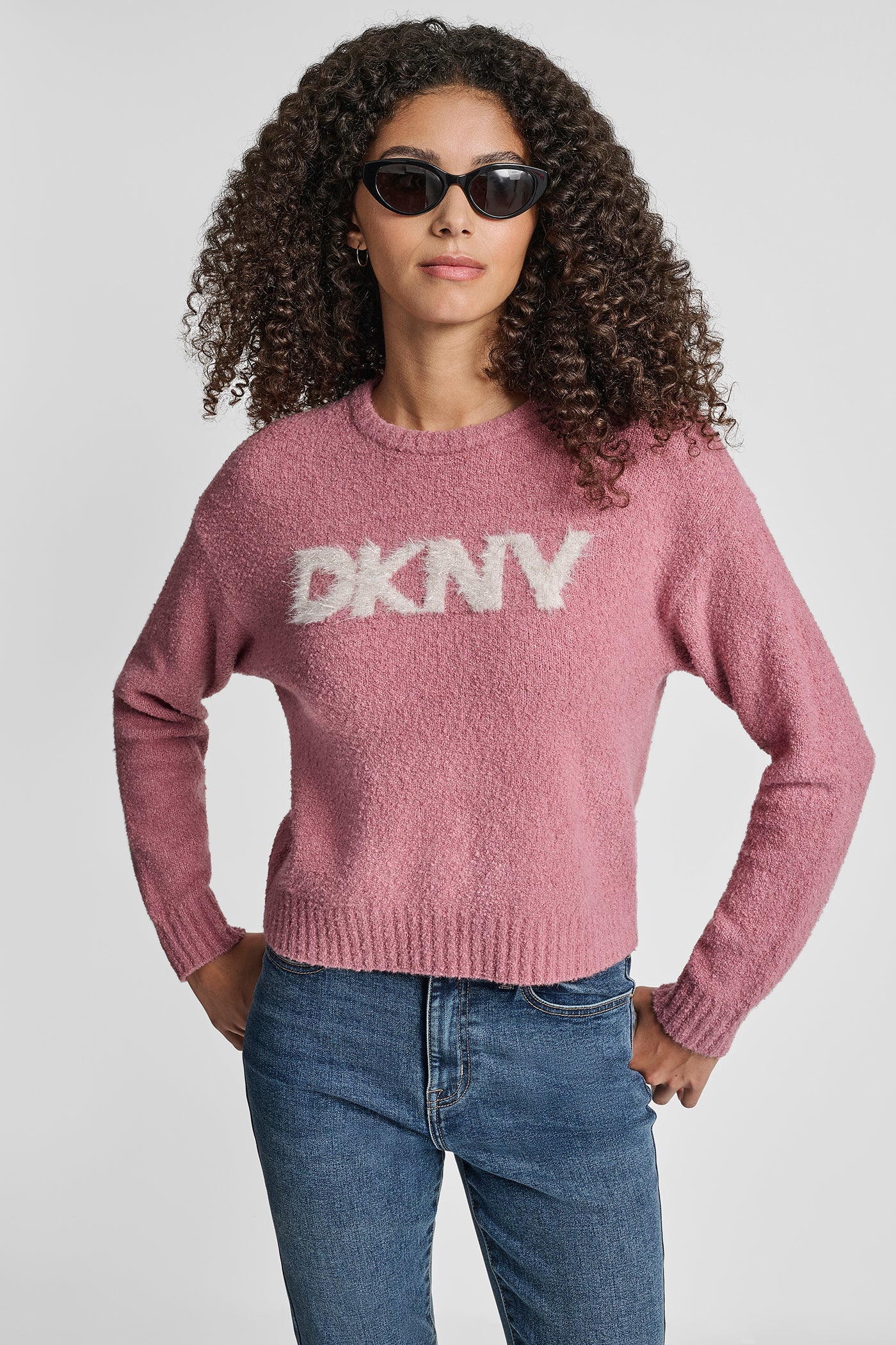 TINSEL LOGO BOUCLE SWEATER VIEW 1 | All Products TINSEL LOGO BOUCLE SWEATER VIEW 1 | All Products