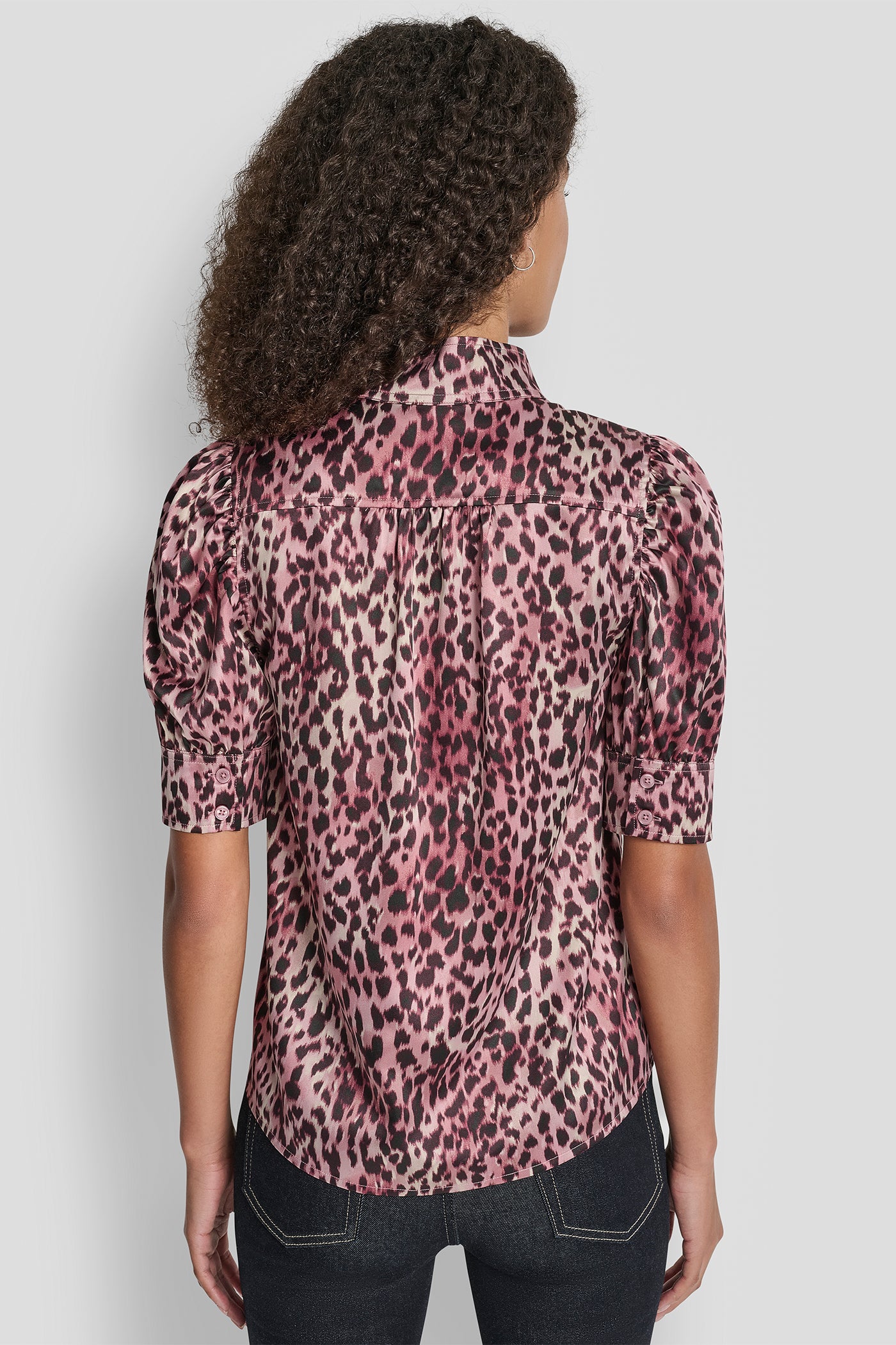 PUFF SLEEVE SHIRT WITH STAND COLLAR VIEW 2 | New Arrivals PUFF SLEEVE SHIRT WITH STAND COLLAR VIEW 2 | New Arrivals