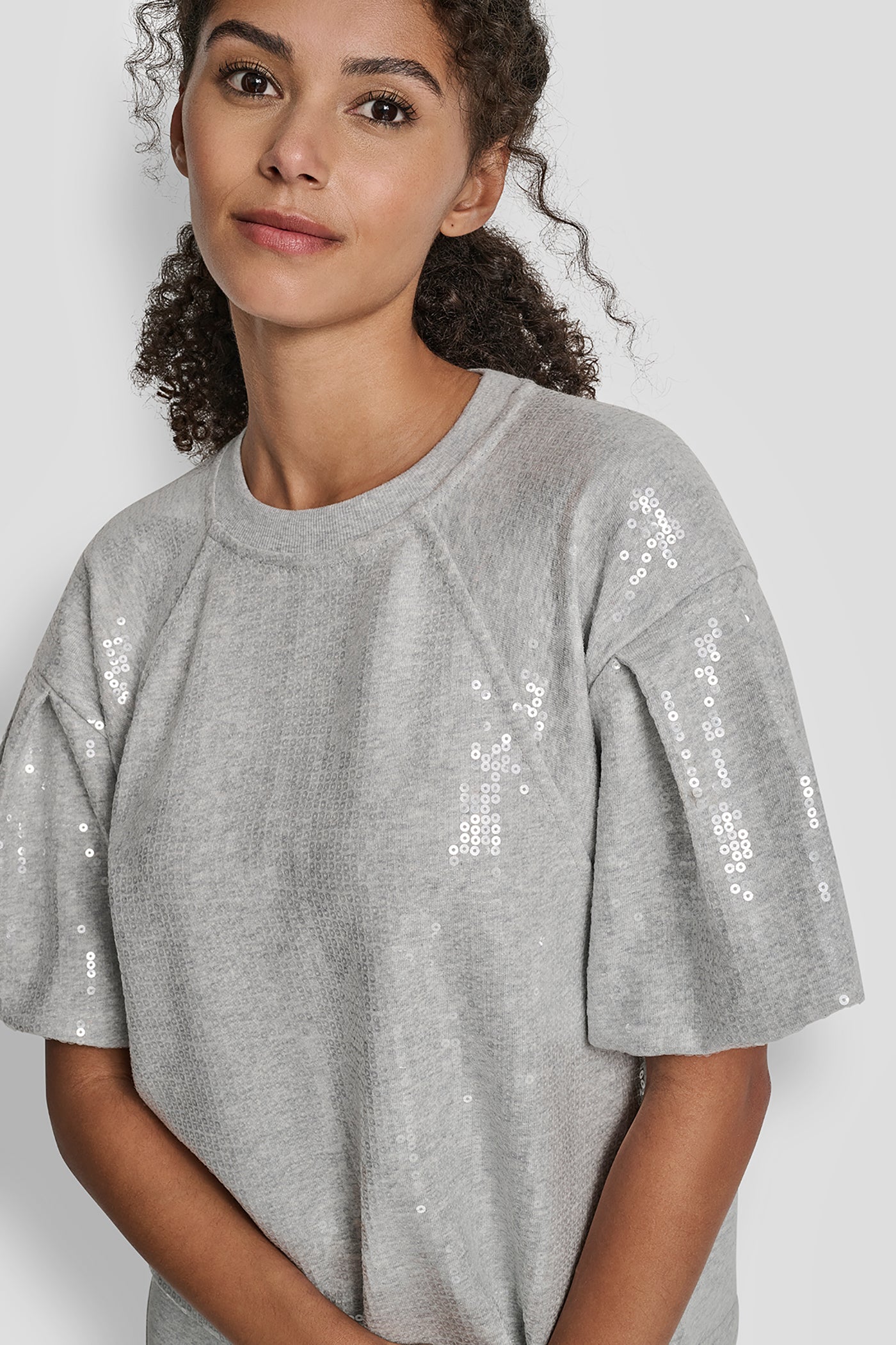 SEQUIN PUFF SLEEVE SWEATER VIEW 4 | WOMEN'S SWEATERS & TOPS SEQUIN PUFF SLEEVE SWEATER VIEW 4 | WOMEN'S SWEATERS & TOPS