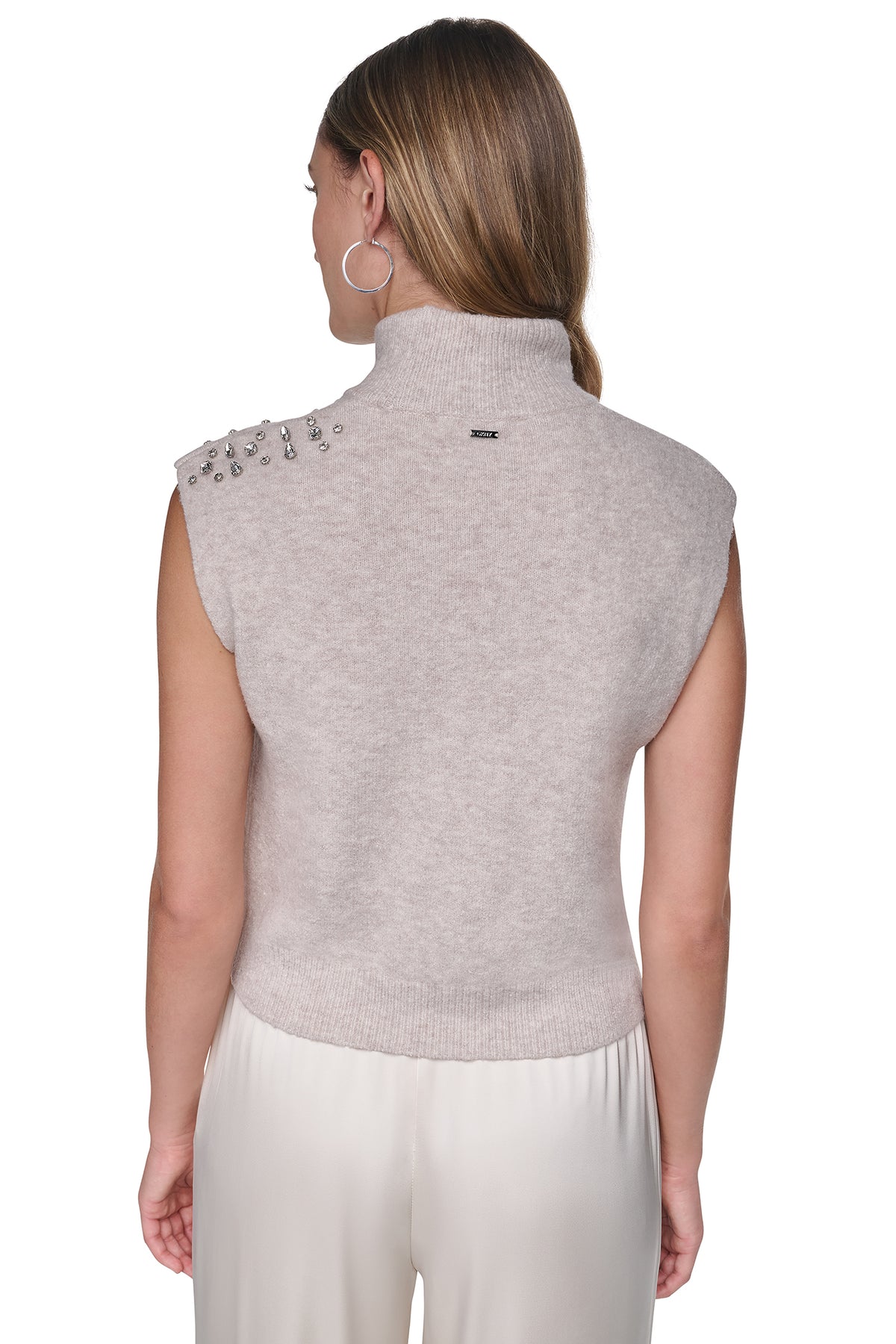 EXTENDED SHOULDER MOCK NECK SWEATER View 2 | Clothing EXTENDED SHOULDER MOCK NECK SWEATER View 2 | Clothing