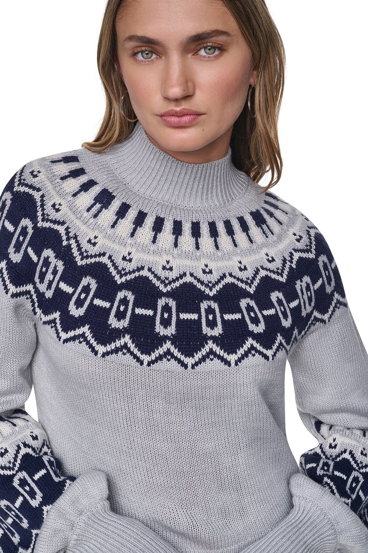 FAIR ISLE MOCK-NECK SWEATER View 2 | Clothing FAIR ISLE MOCK-NECK SWEATER View 2 | Clothing