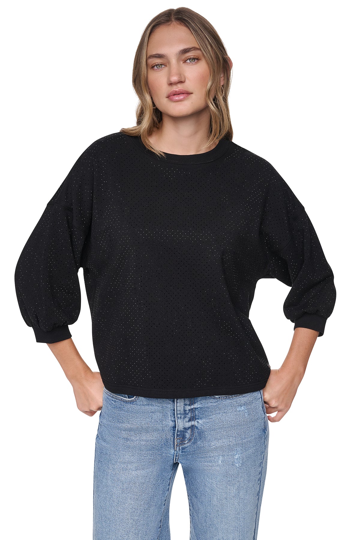 RHINESTONE SWEATSHIRT View 2 | Gifts Under $100 RHINESTONE SWEATSHIRT View 2 | Gifts Under $100