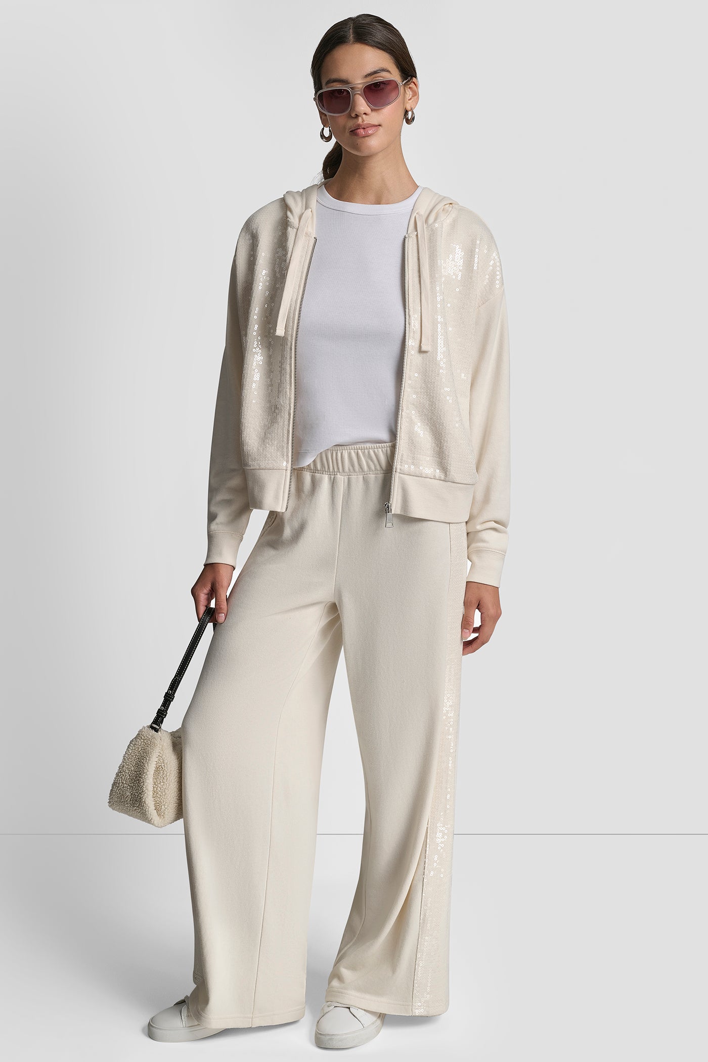 SEQUIN SIDE SEAM STRIPE WIDE LEG PANT VIEW 7 | MATCHING SETS SEQUIN SIDE SEAM STRIPE WIDE LEG PANT VIEW 7 | MATCHING SETS