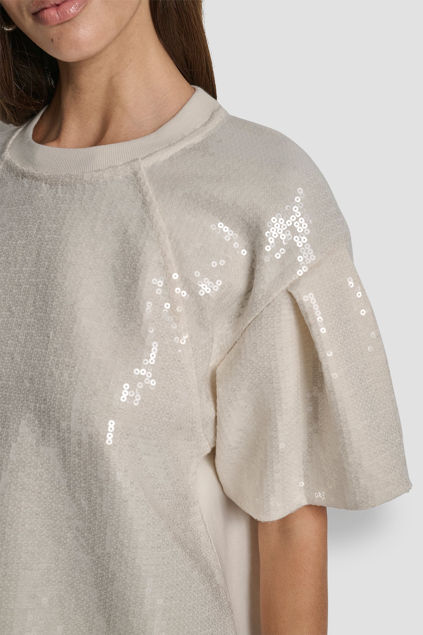 SEQUIN PUFF SLEEVE SWEATER VIEW 4 | WOMEN'S SWEATERS & TOPS SEQUIN PUFF SLEEVE SWEATER VIEW 4 | WOMEN'S SWEATERS & TOPS