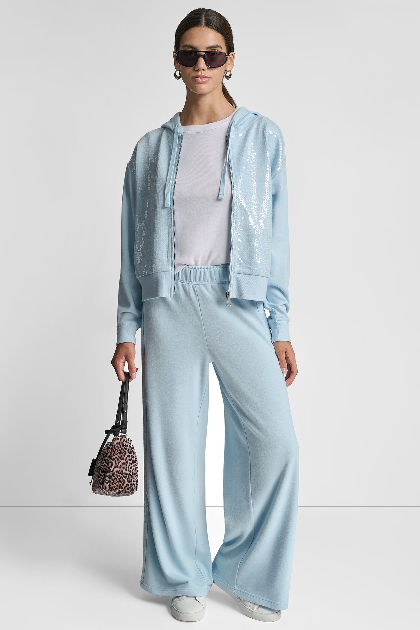 SEQUIN ZIP FRONT HOODIE VIEW 5 | New Arrivals SEQUIN ZIP FRONT HOODIE VIEW 5 | New Arrivals