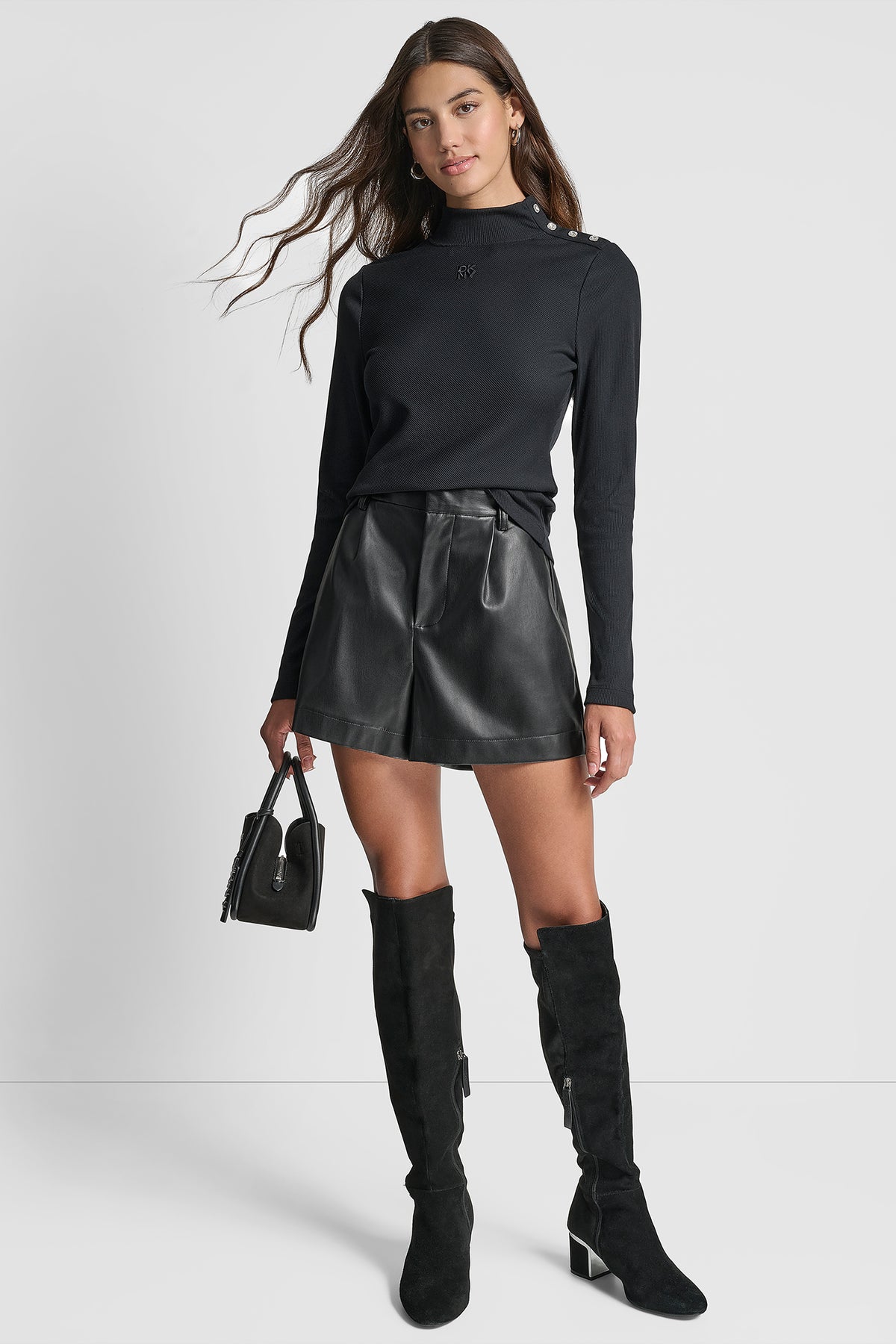 JEWEL BUTTON LONG SLEEVE TEE VIEW 1