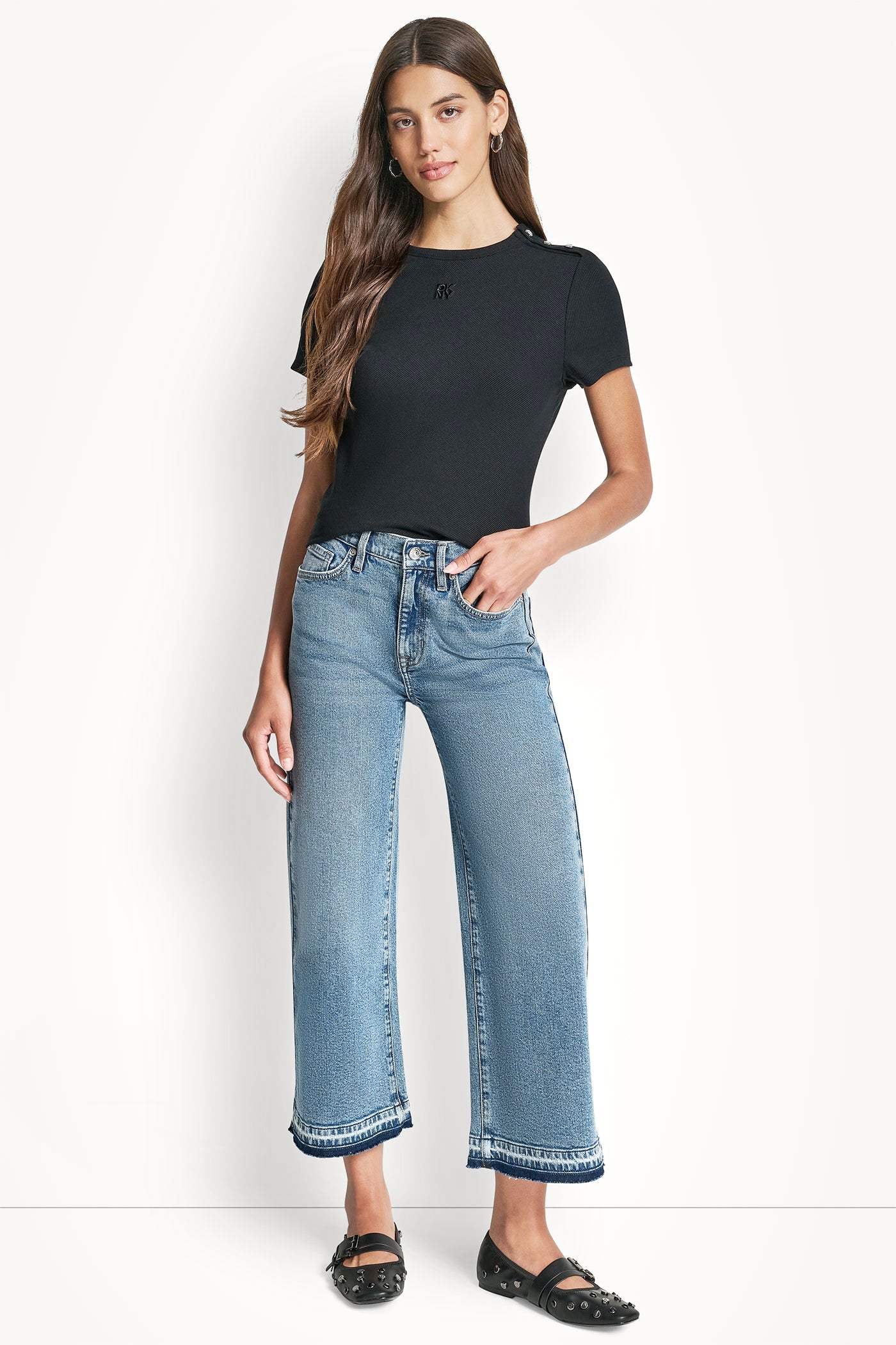 MID-RISE CROPPED WIDE LEG View 2 | Pants & Denim MID-RISE CROPPED WIDE LEG View 2 | Pants & Denim