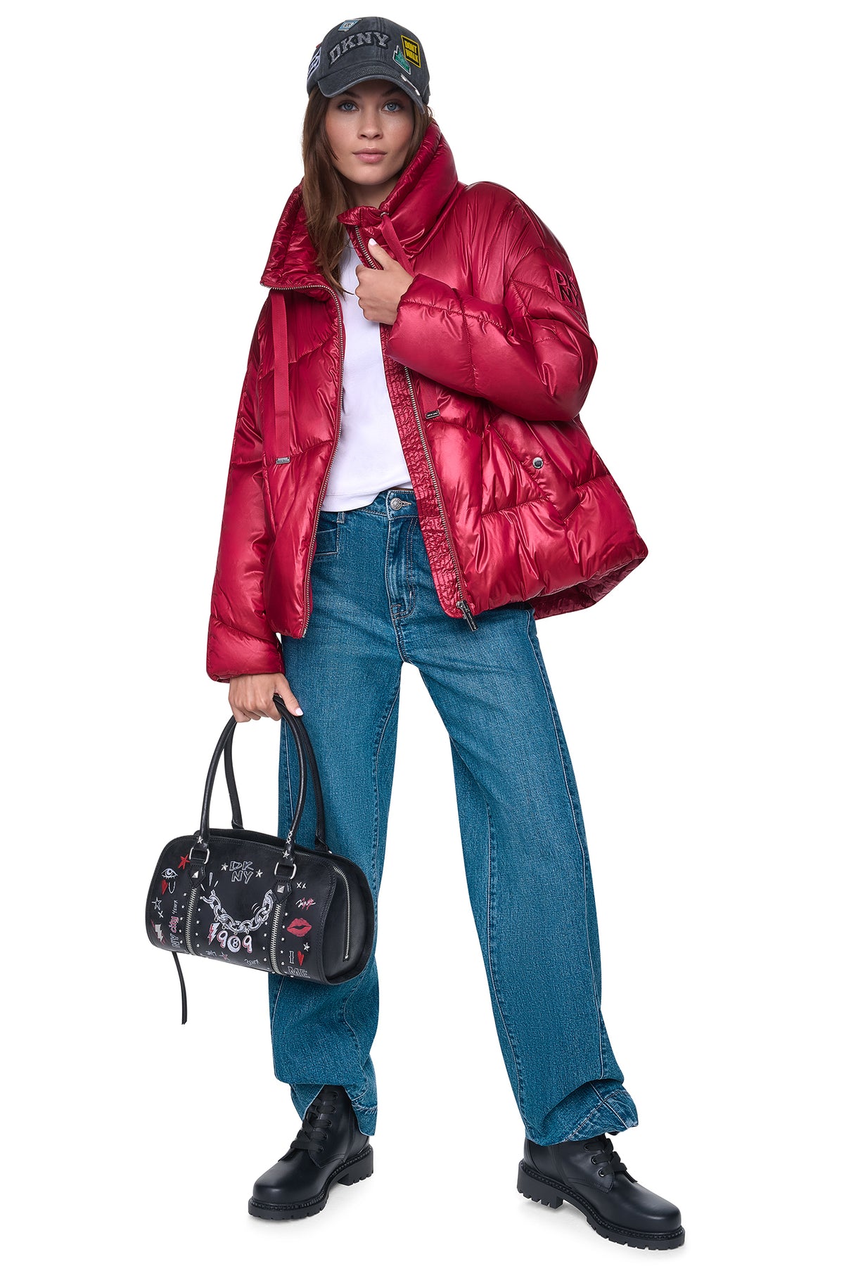 QUILTED MOCK NECK PUFFER JACKET View 1 | Fall Collection QUILTED MOCK NECK PUFFER JACKET View 1 | Fall Collection