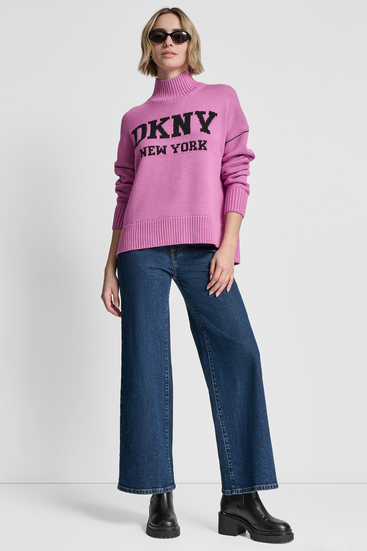 LOGO TURTLENECK HIGH LOW SWEATER VIEW 5 | WOMEN'S SWEATERS & TOPS LOGO TURTLENECK HIGH LOW SWEATER VIEW 5 | WOMEN'S SWEATERS & TOPS