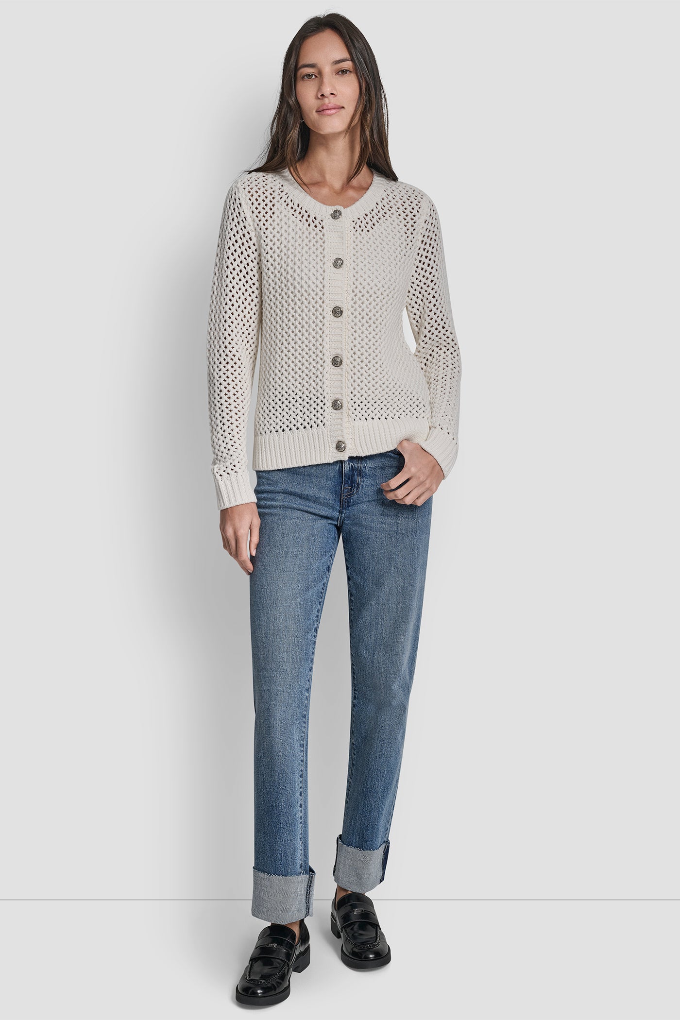 TEXTURED BUTTON FRONT SWEATER JACKET VIEW 3 | WOMEN'S SWEATERS & TOPS TEXTURED BUTTON FRONT SWEATER JACKET VIEW 3 | WOMEN'S SWEATERS & TOPS