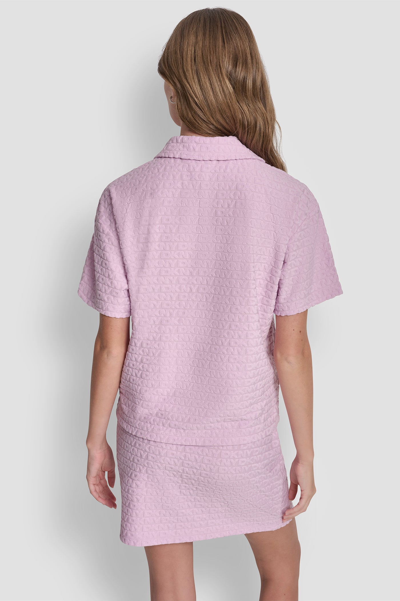 LOGO JACQUARD BOXY POLO TEE VIEW 3 LOGO JACQUARD BOXY POLO TEE VIEW 3