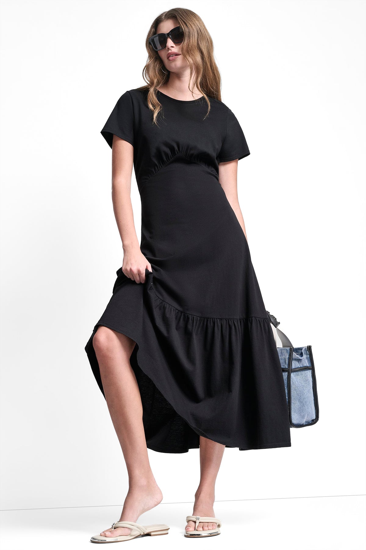 RUCHED BODICE TIERED MAXI DRESS View 1 | Dresses Under $100 RUCHED BODICE TIERED MAXI DRESS View 1 | Dresses Under $100
