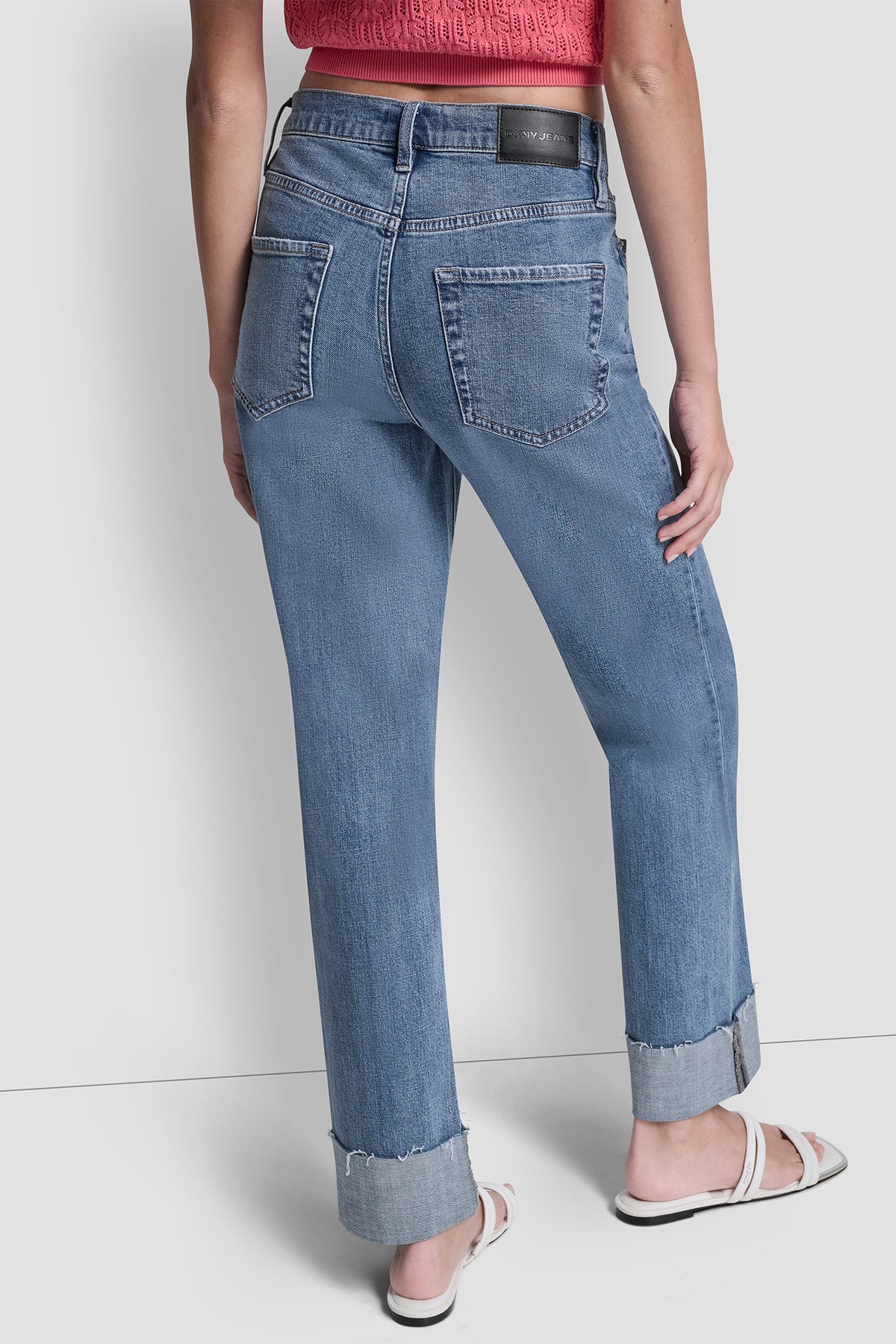 High Rise Classic Straight Leg With Cuff | Straight | DKNY