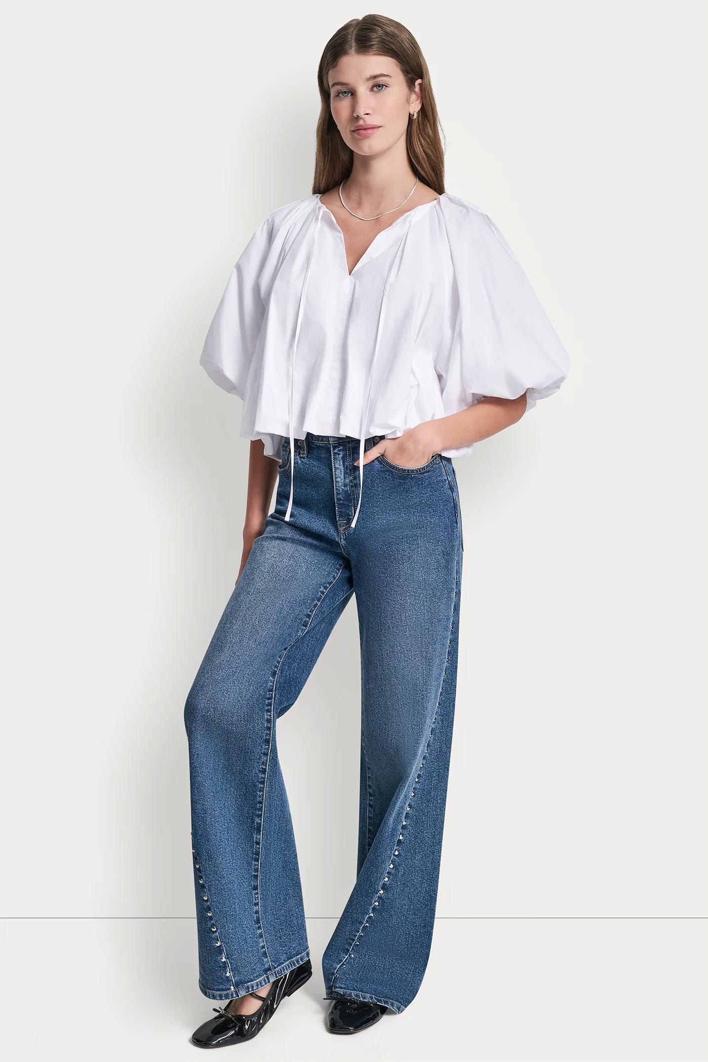 SHORT-SLEEVE BUBBLE TOP VIEW 5 | Women's Clearance SHORT-SLEEVE BUBBLE TOP VIEW 5 | Women's Clearance