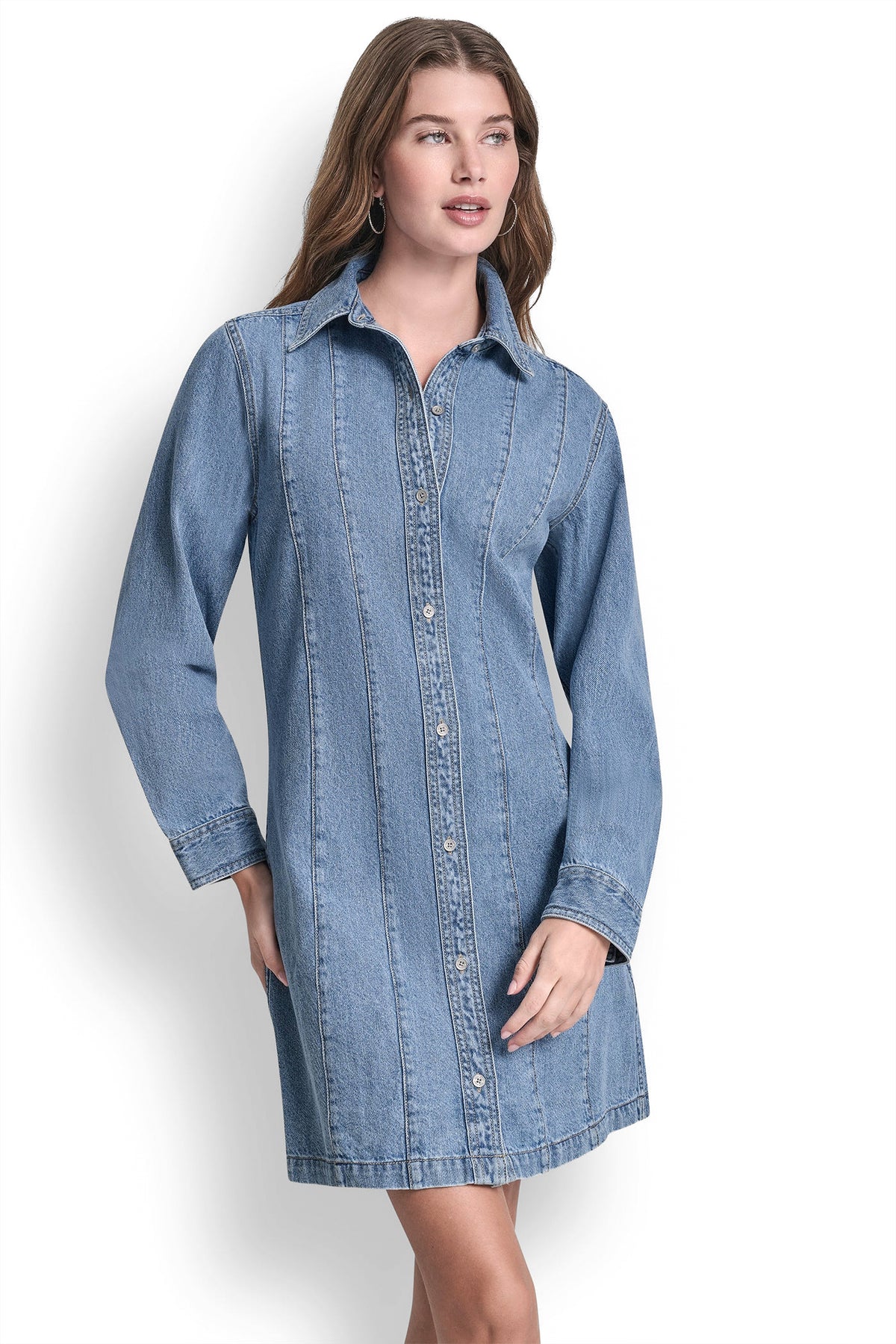 SEAMED A-LINE DRESS View 2 | Gifts Under $100 SEAMED A-LINE DRESS View 2 | Gifts Under $100