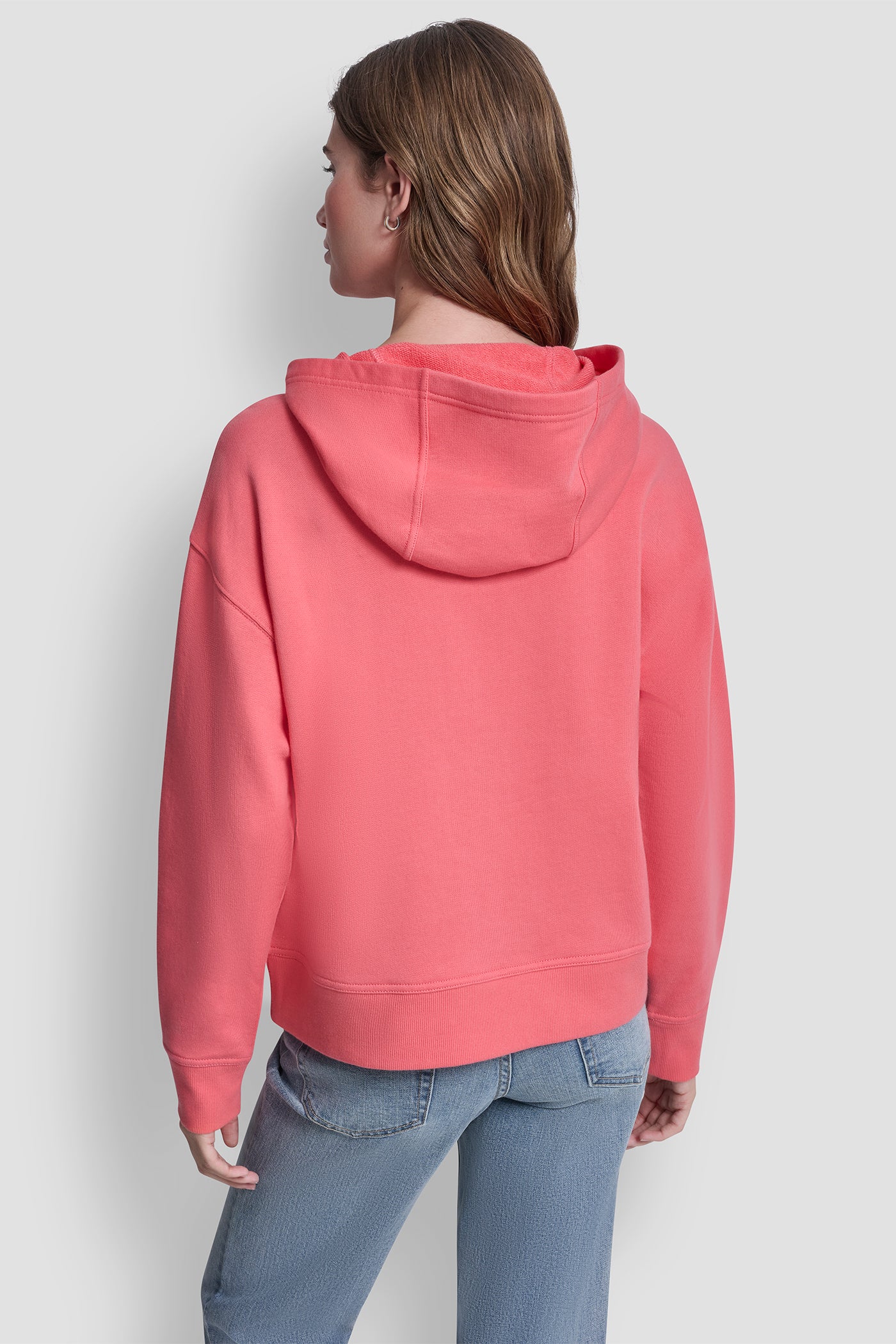 STACKED RHINESTONE FOIL LOGO HOODIE VIEW 2