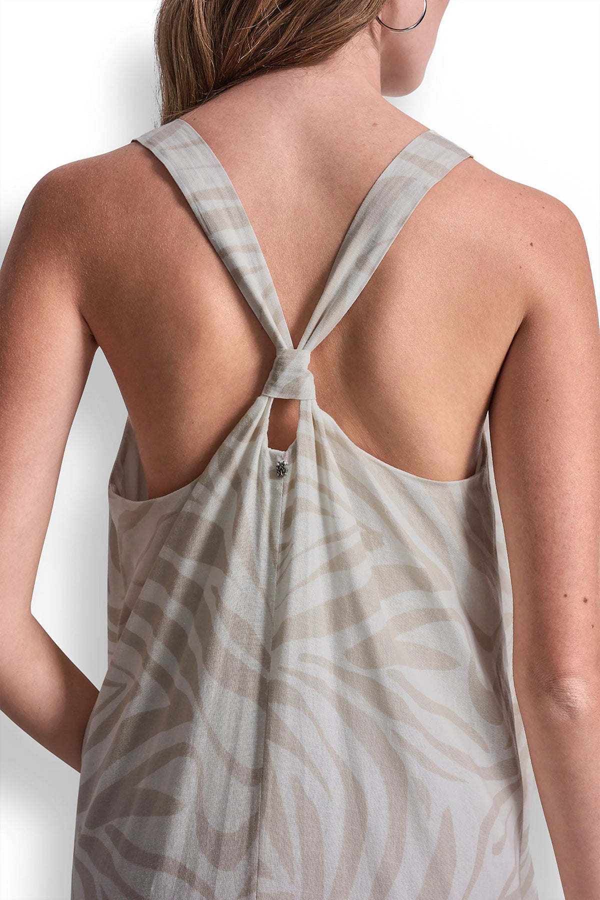 LINEN-BLEND TIE BACK MAXI DRESS View 2 | Dresses Under $100 LINEN-BLEND TIE BACK MAXI DRESS View 2 | Dresses Under $100