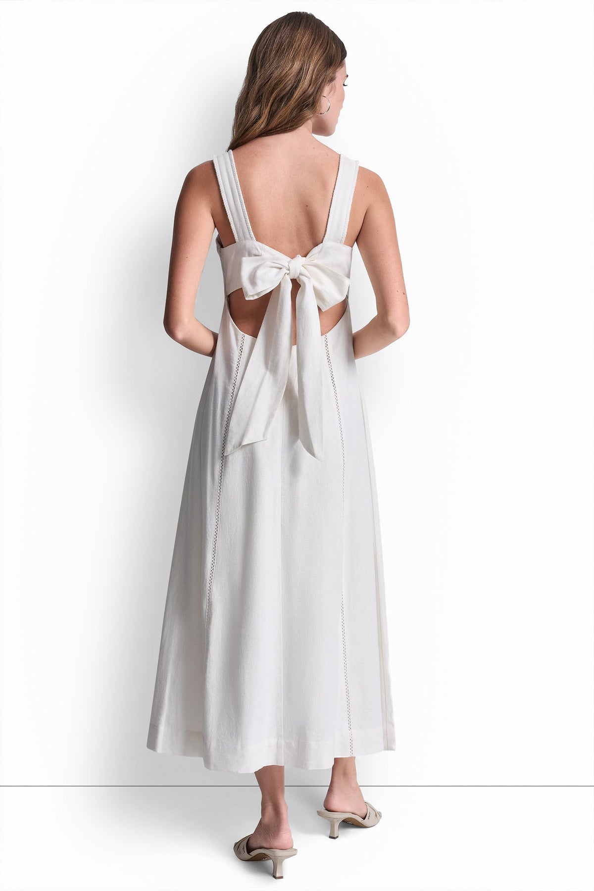 SEAMED TANK DRESS WITH TIE BACK View 2 | Dresses Under $100 SEAMED TANK DRESS WITH TIE BACK View 2 | Dresses Under $100