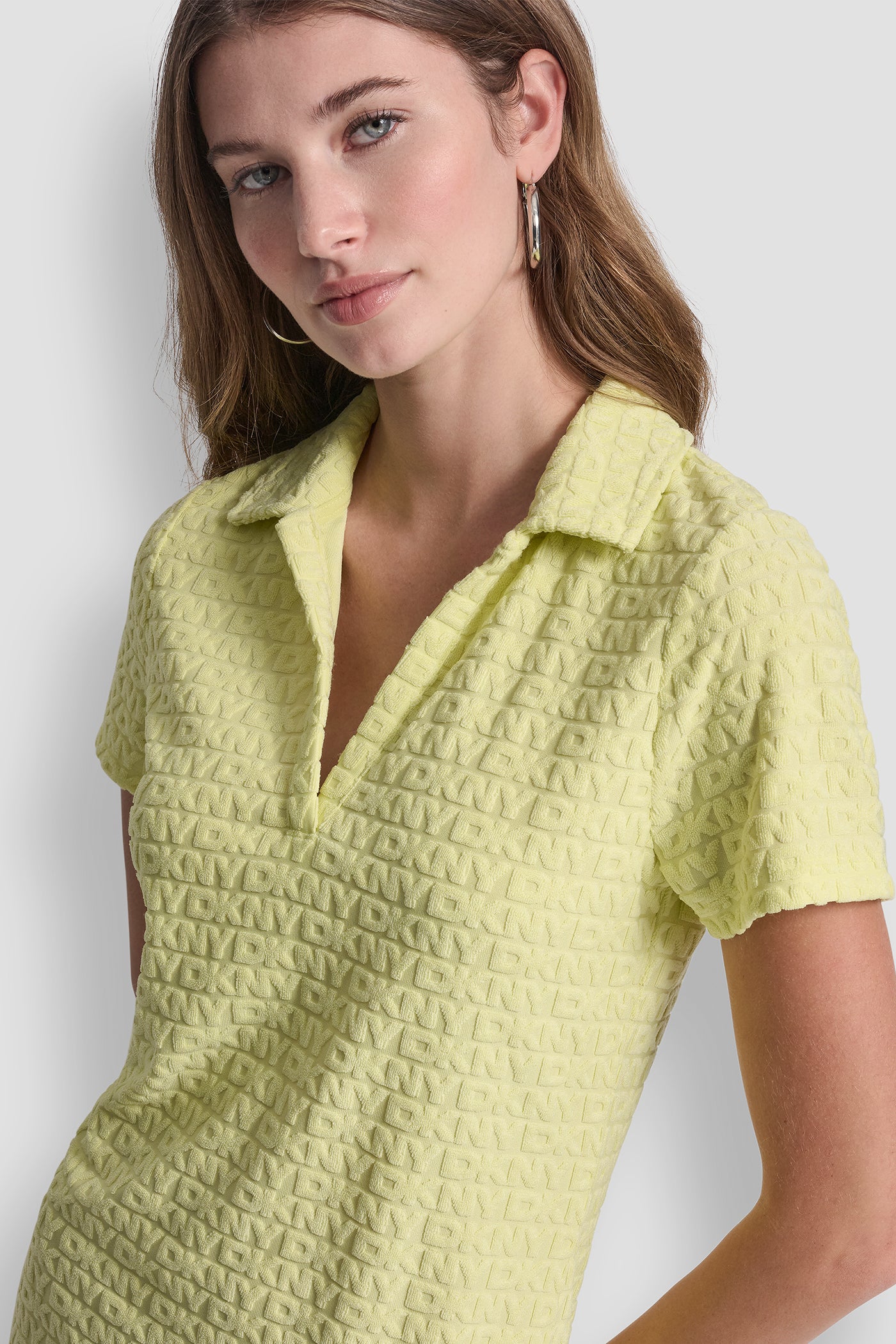 LOGO JACQUARD POLO DRESS VIEW 5 | Women's Clearance LOGO JACQUARD POLO DRESS VIEW 5 | Women's Clearance