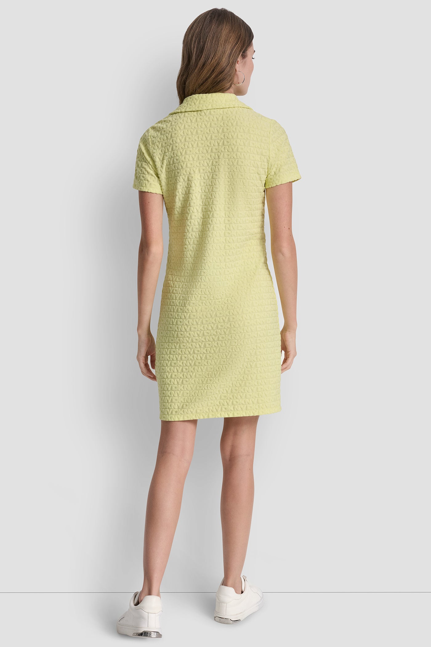 LOGO JACQUARD POLO DRESS VIEW 3 | Women's Clearance LOGO JACQUARD POLO DRESS VIEW 3 | Women's Clearance