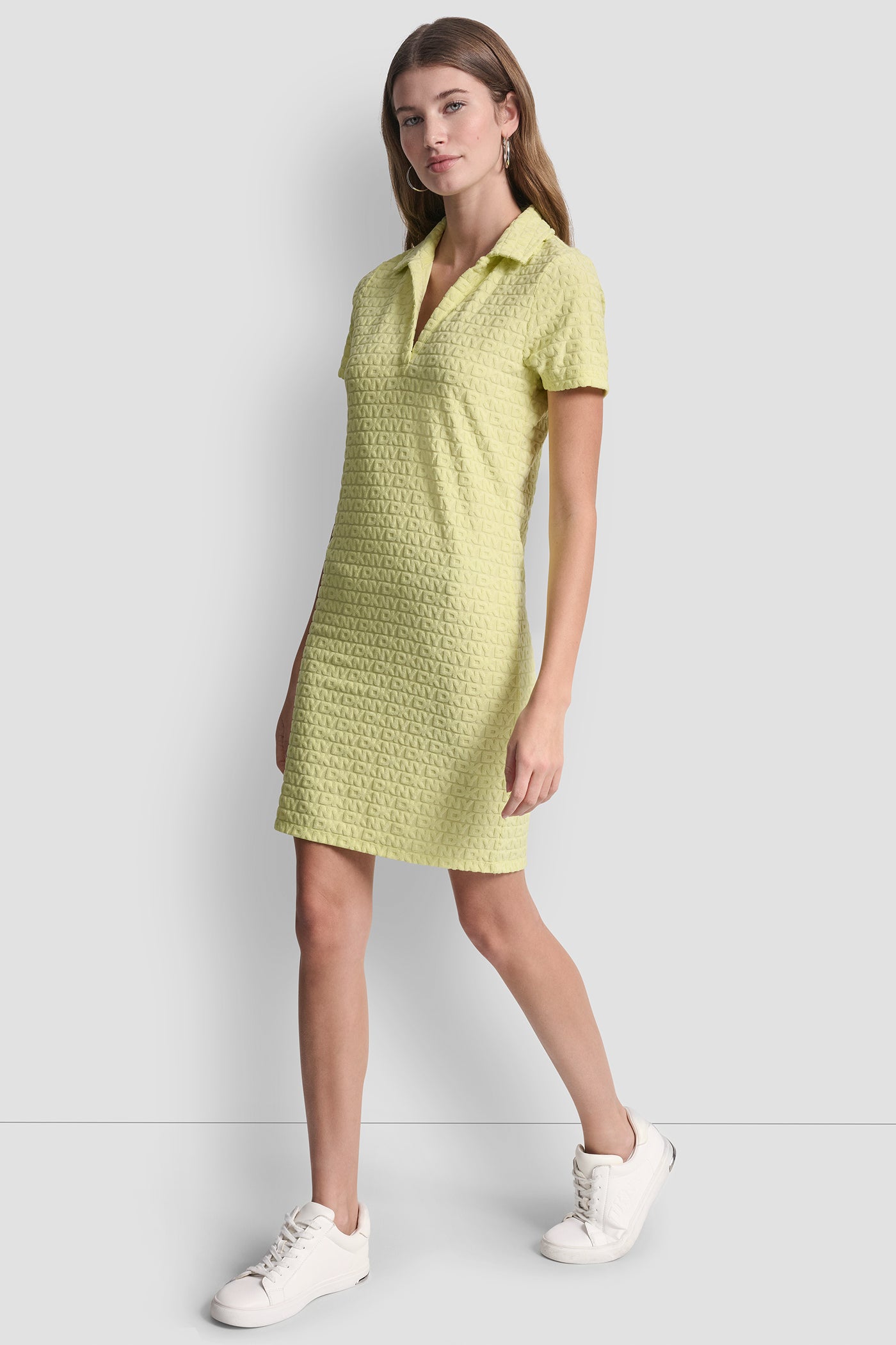 LOGO JACQUARD POLO DRESS VIEW 6 | Women's Clearance LOGO JACQUARD POLO DRESS VIEW 6 | Women's Clearance