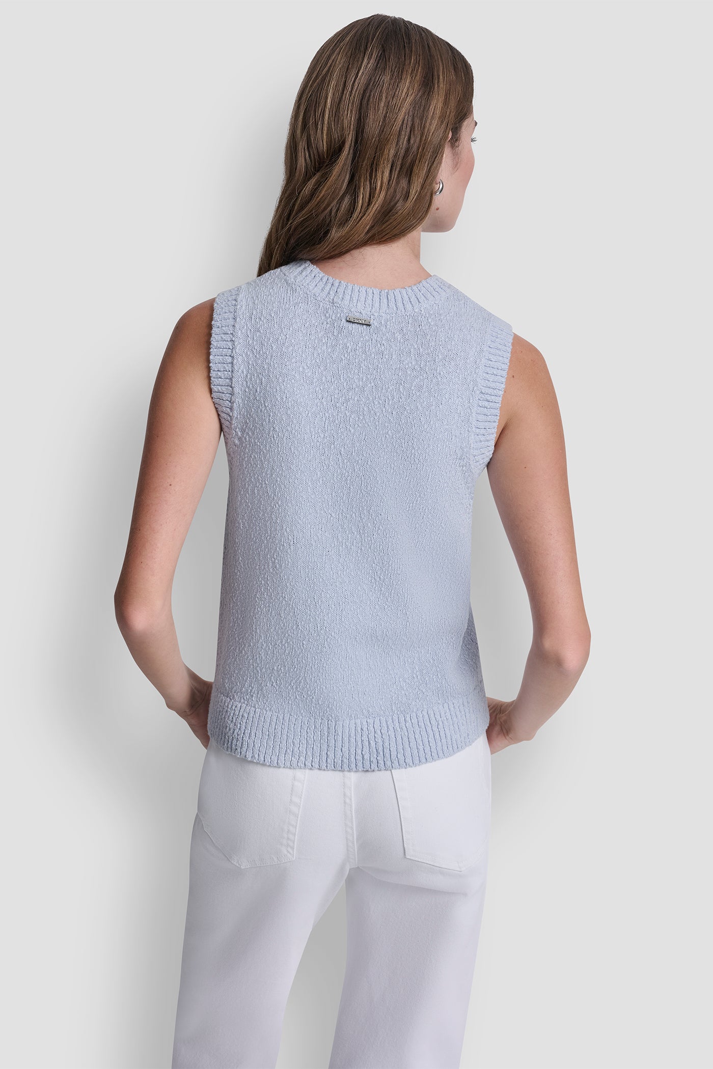CREW NECK SLEEVELESS SWEATER VIEW 4 | Women's Clearance CREW NECK SLEEVELESS SWEATER VIEW 4 | Women's Clearance