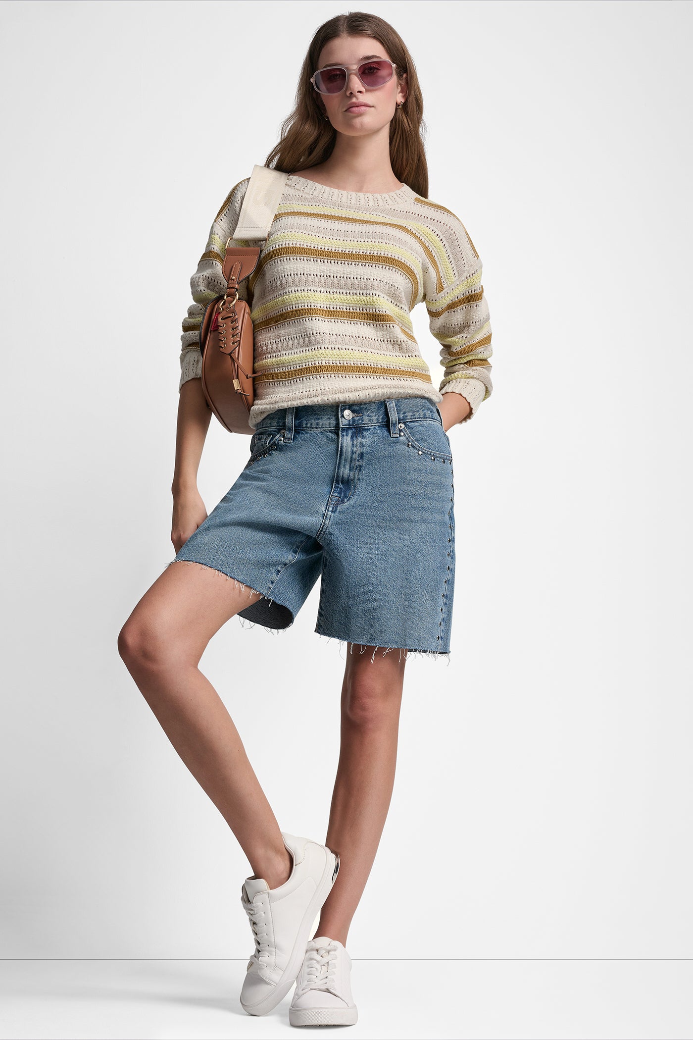 MID-RISE DENIM SHORT View 1 | Women's Clearance MID-RISE DENIM SHORT View 1 | Women's Clearance