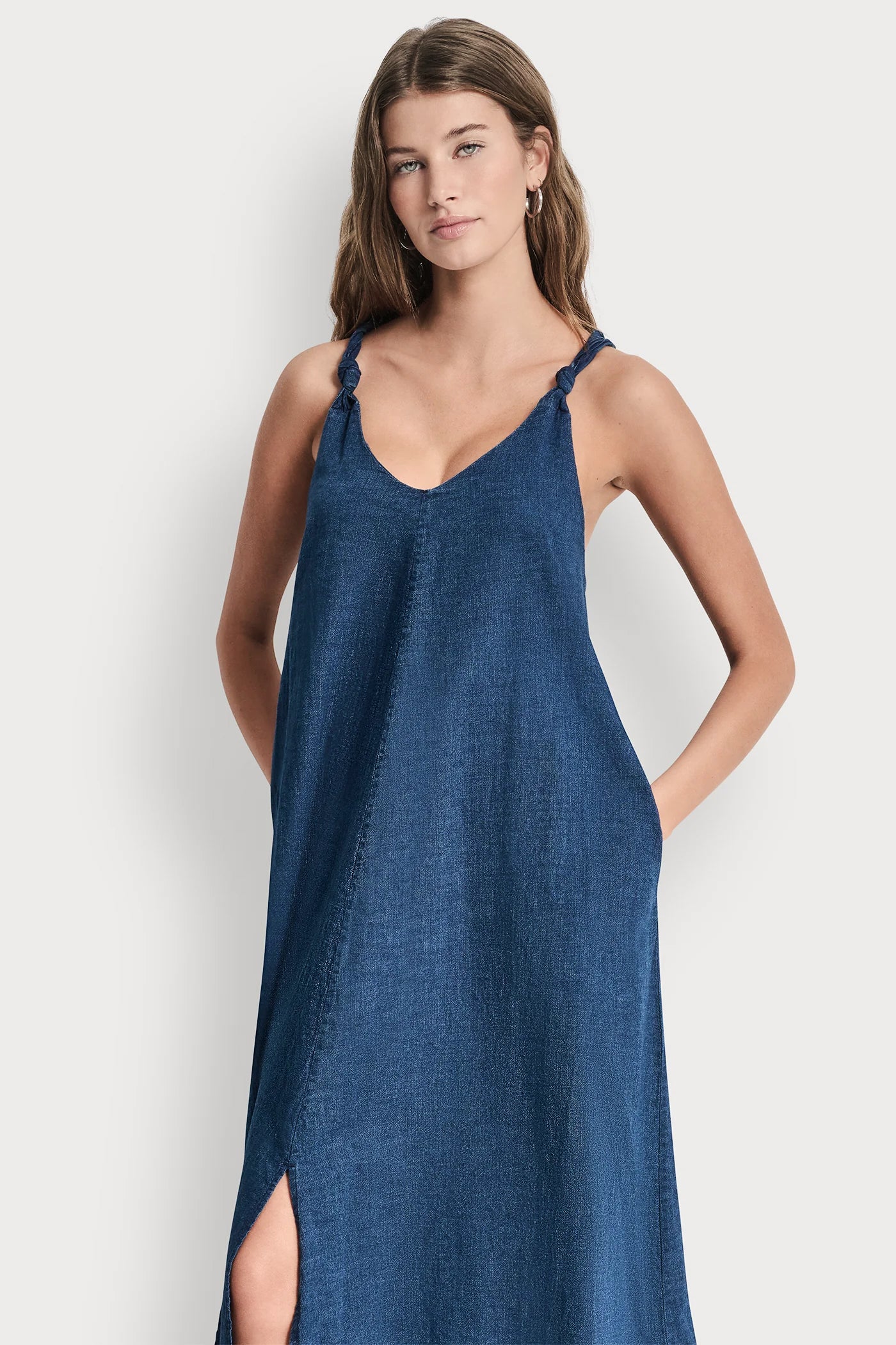 KNOTTED STRAP V-NECK MAXI DRESS VIEW 5 | Women's Clearance KNOTTED STRAP V-NECK MAXI DRESS VIEW 5 | Women's Clearance