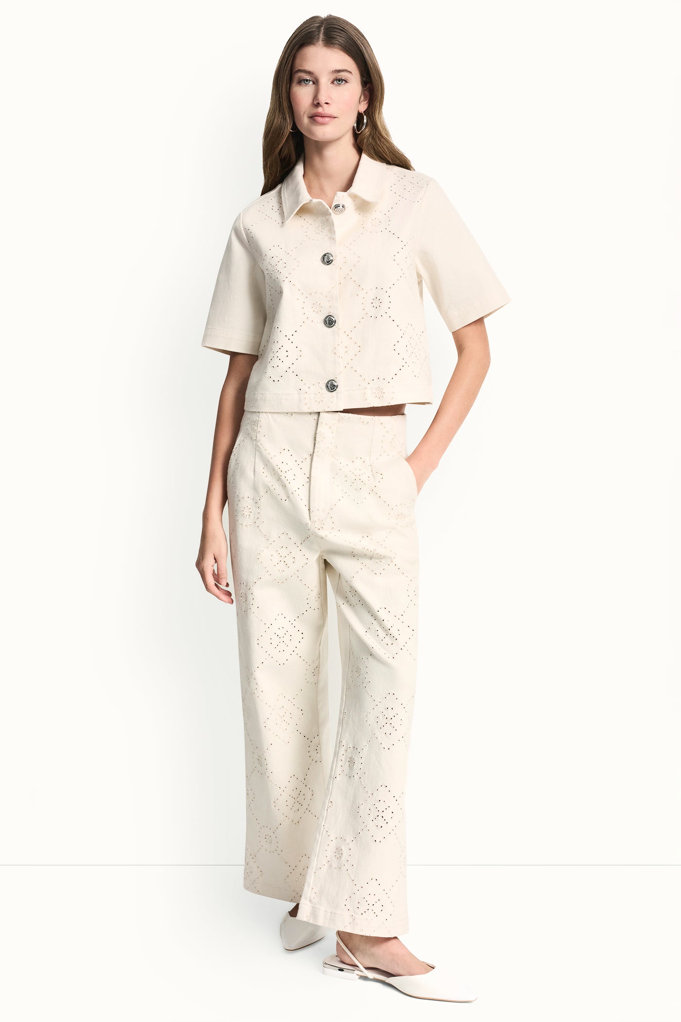 TEXTURE TWILL BUTTON-FRONT SHIRT VIEW 5 | Women's Clearance TEXTURE TWILL BUTTON-FRONT SHIRT VIEW 5 | Women's Clearance