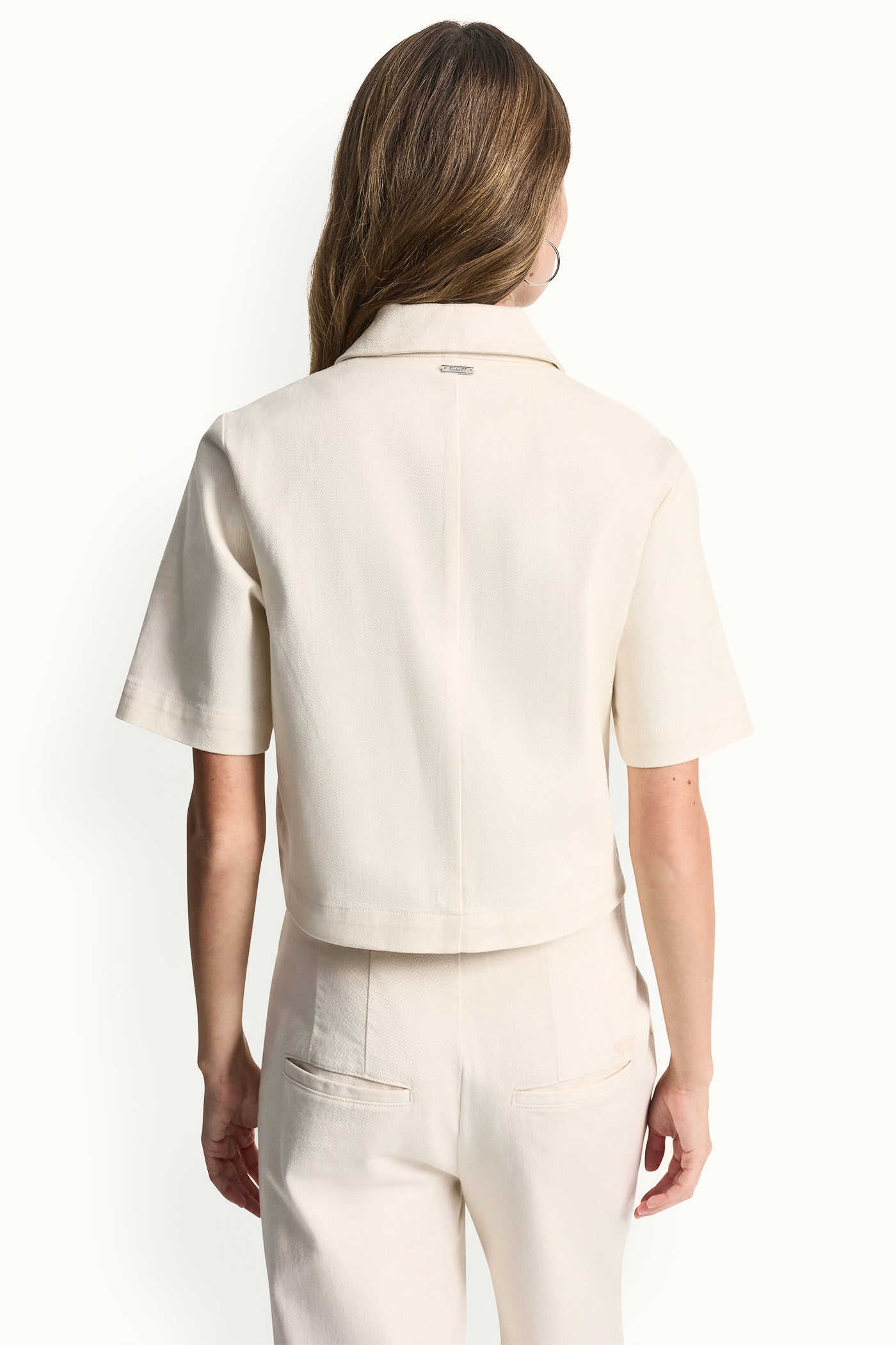 TEXTURE TWILL BUTTON-FRONT SHIRT VIEW 3 | Women's Clearance TEXTURE TWILL BUTTON-FRONT SHIRT VIEW 3 | Women's Clearance